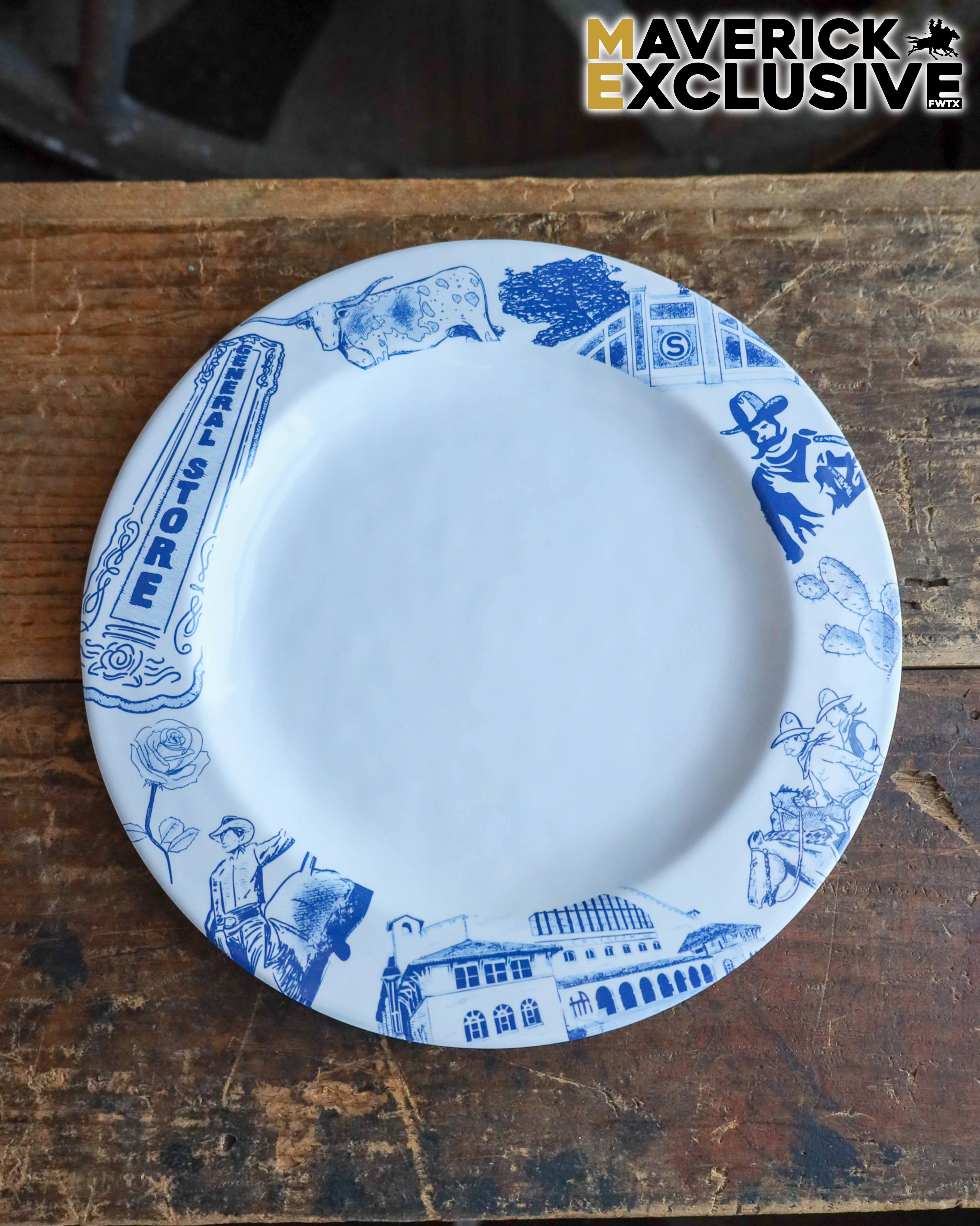 Maverick Exclusive Blue Custom Icons Plate