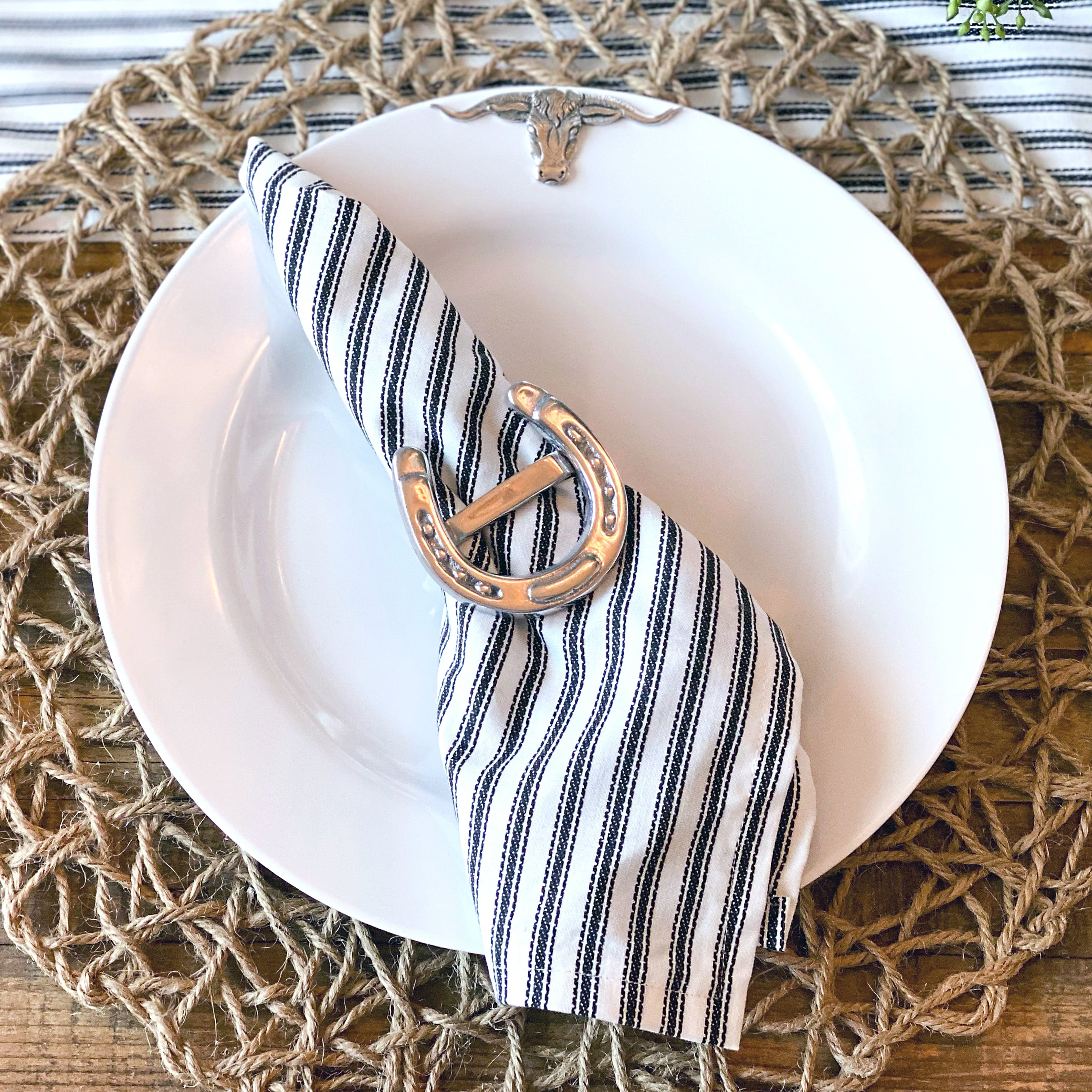 Arthur Court Longhorn Melamine Lunch Plates - Set of 4 - Image 5