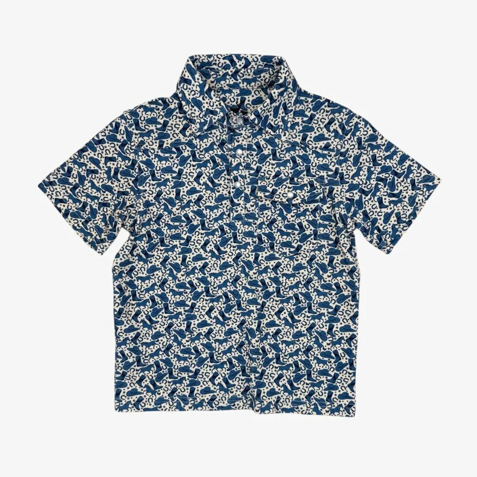 Velvet Fawn CoolShade™ truett polo || seaside stampede