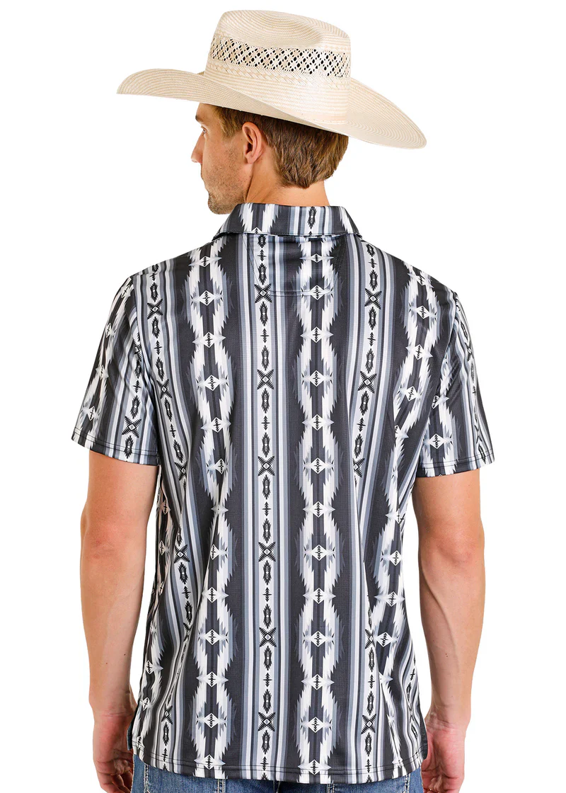 ROCK & ROLL AZTEC POLO SHIRT - Image 2