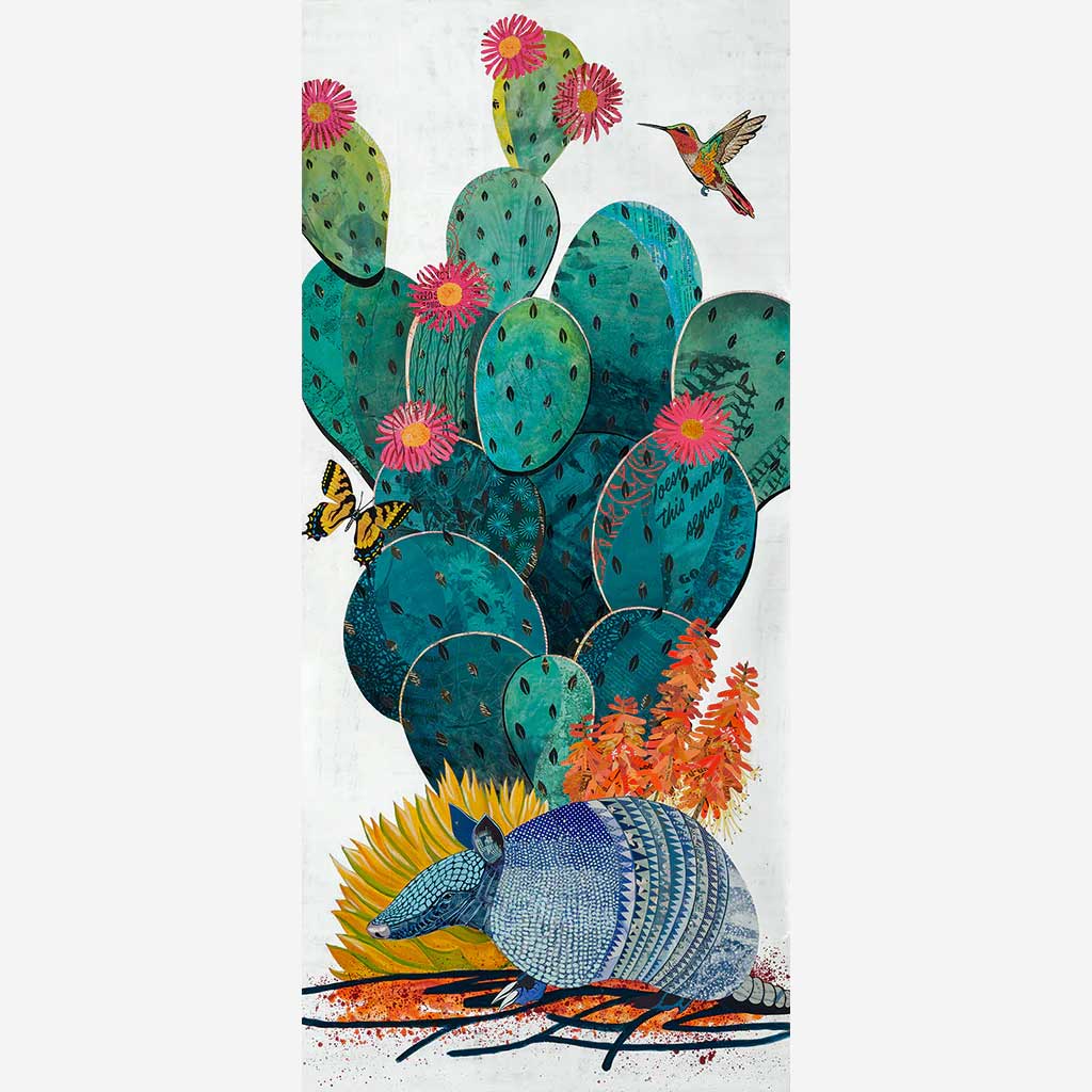 DOLAN GEIMAN DESERT CACTUS ARMADILLO 13X26 PRINT