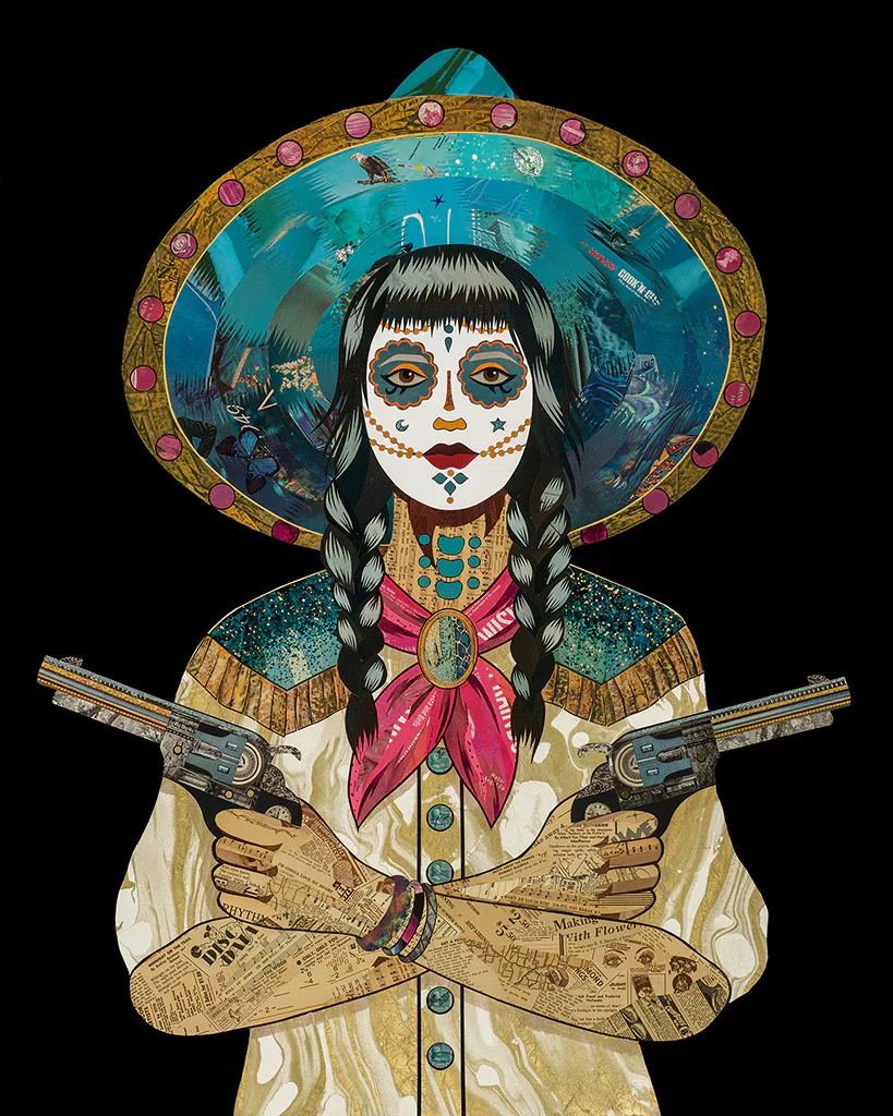 DOLAN GEIMAN FOOL'S GOLD MIDNIGHT 24x30 PRINT