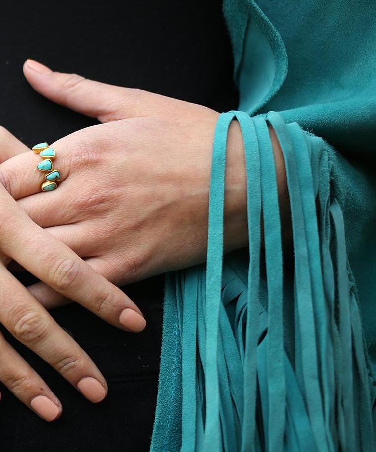 Christina Greene Stepping Stones With Turquoise Ring - Image 2