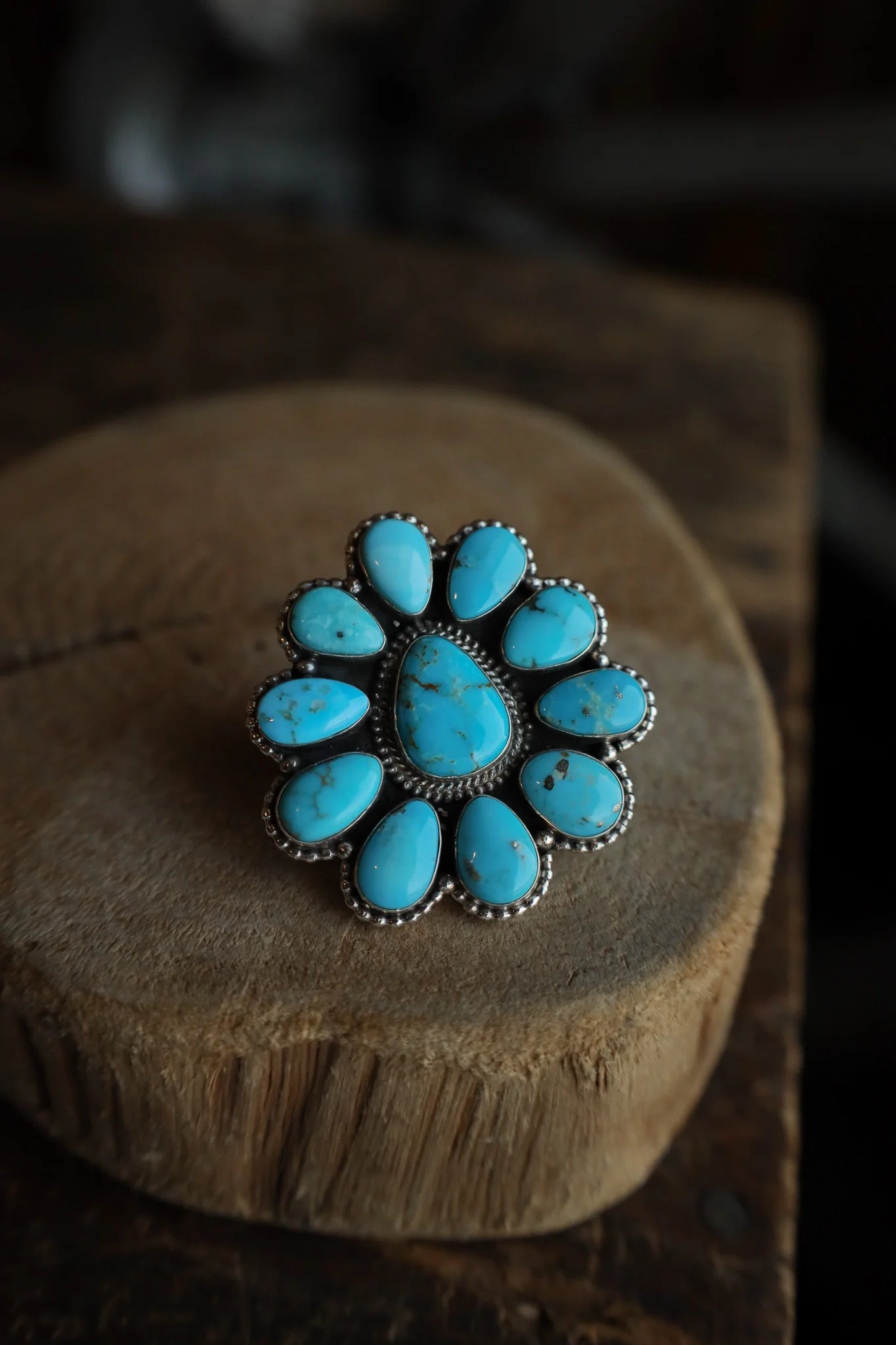 Turquoise Teardrops Ring- Size 6.5 - Image 5