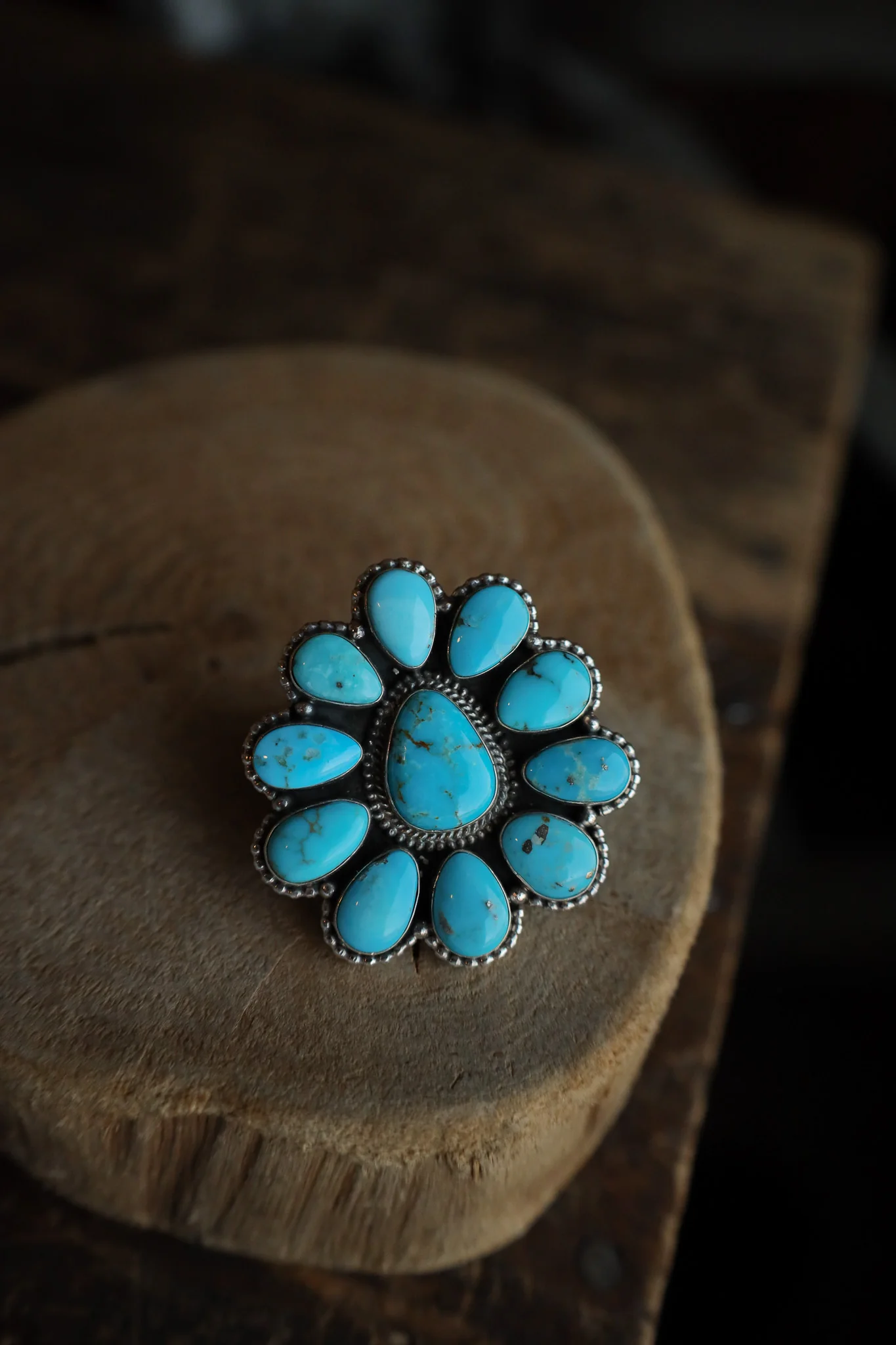 Turquoise Teardrops Ring- Size 6.5 - Image 7