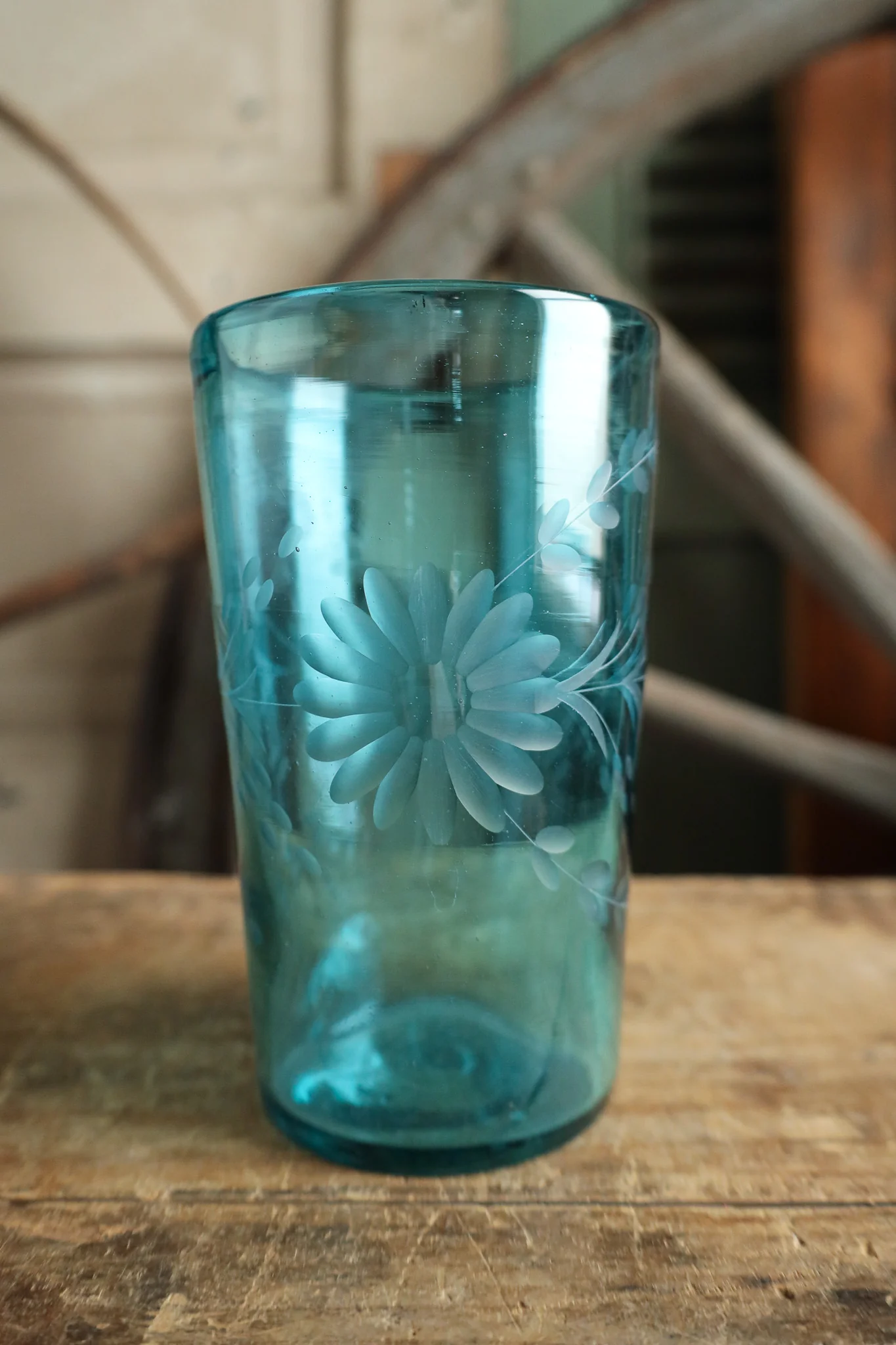 Rose Ann Hall Condessa Iced Tea Glass- Aqua - Image 4