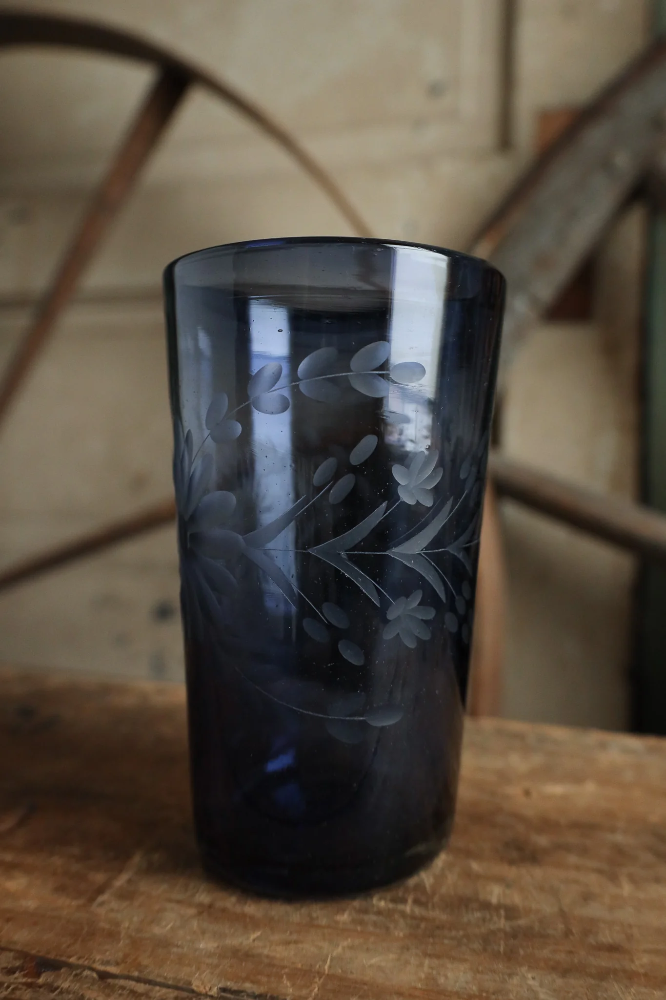 Rose Ann Hall Condessa Iced Tea Glass- Dark Blue - Image 3