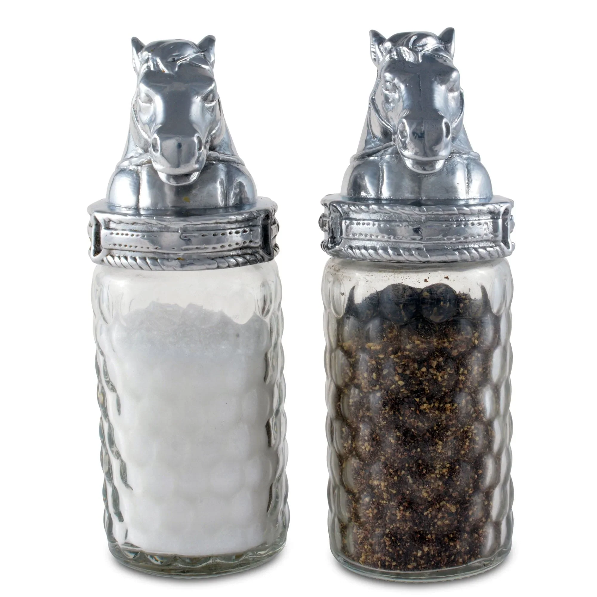 ARTHUR COURT SALT AND PEPPER HORSE