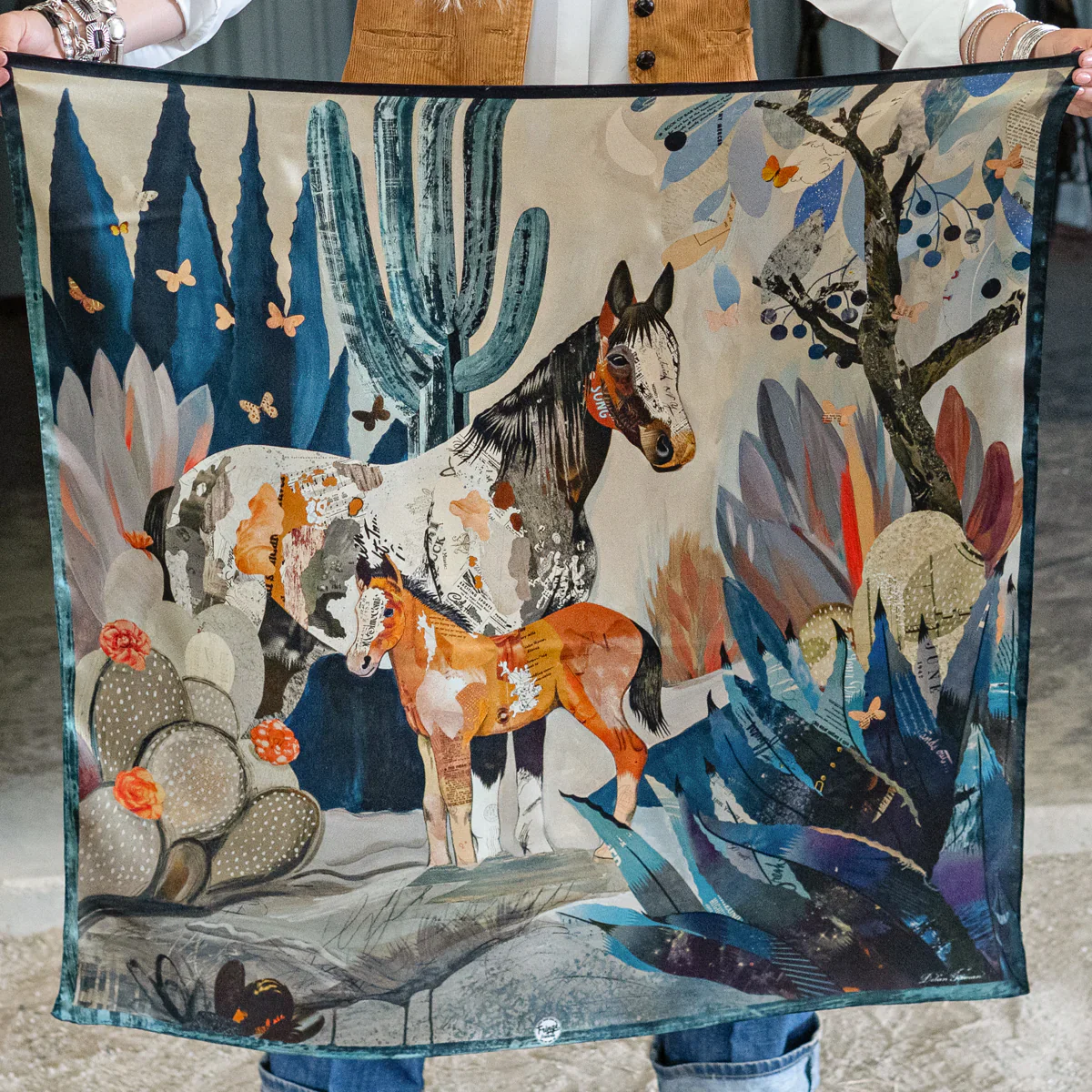 Blue Melodies Long And Tall Scarf