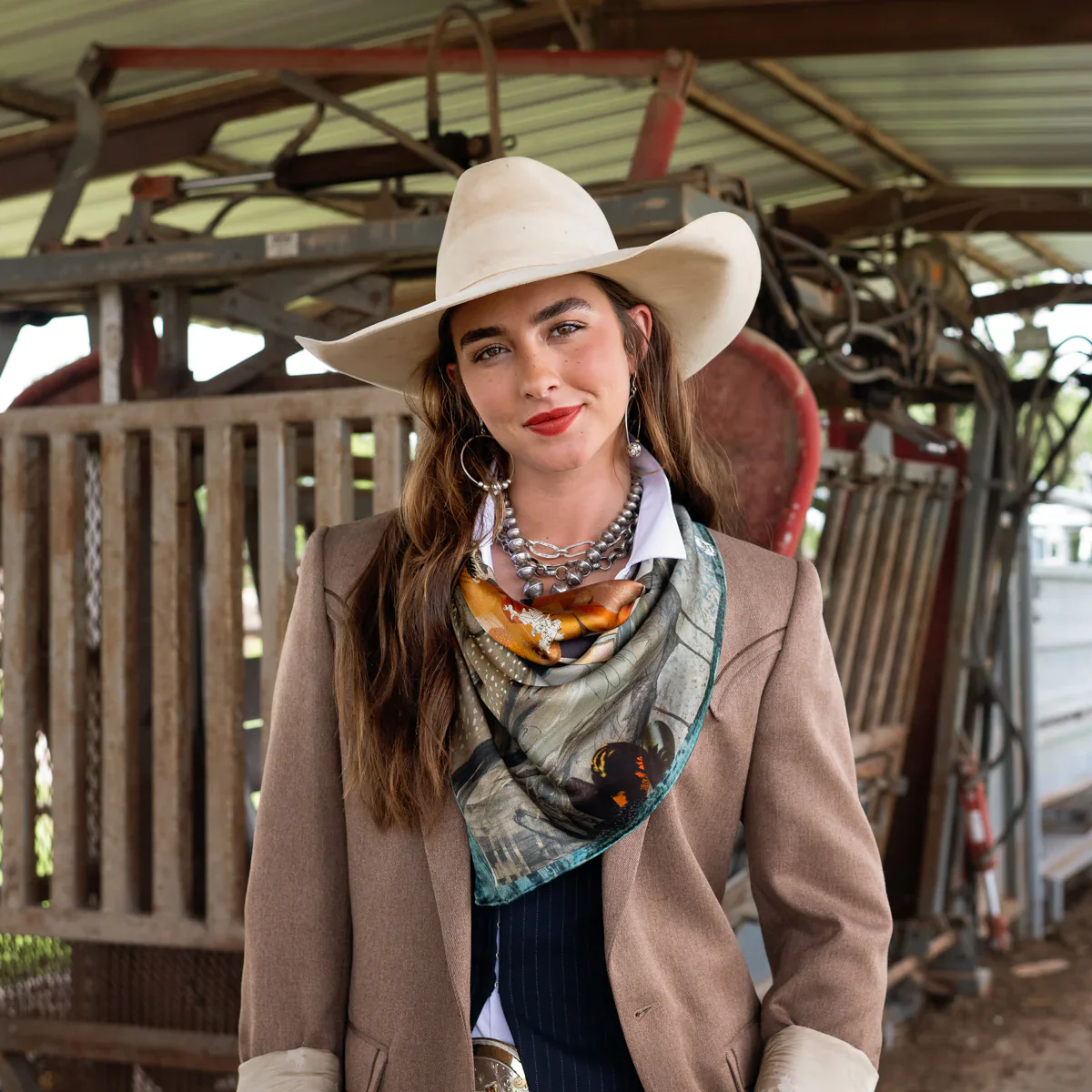 Blue Melodies Long And Tall Scarf - Image 3