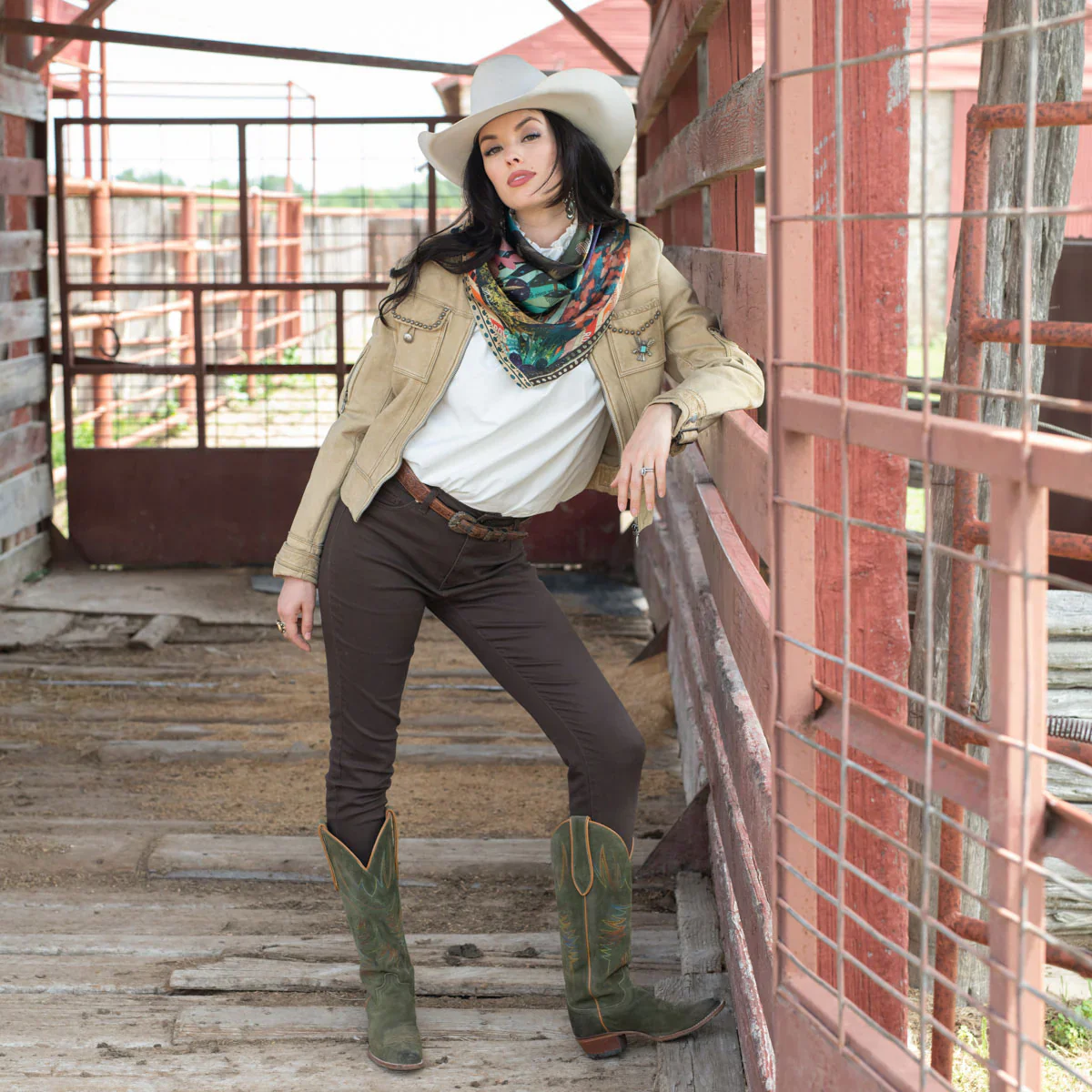 BURRO COUNTRY DOLAN GEIMAN SHORTY SCARF - Image 2