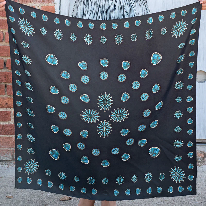 GALLOP BLACK 35X35 SCARF