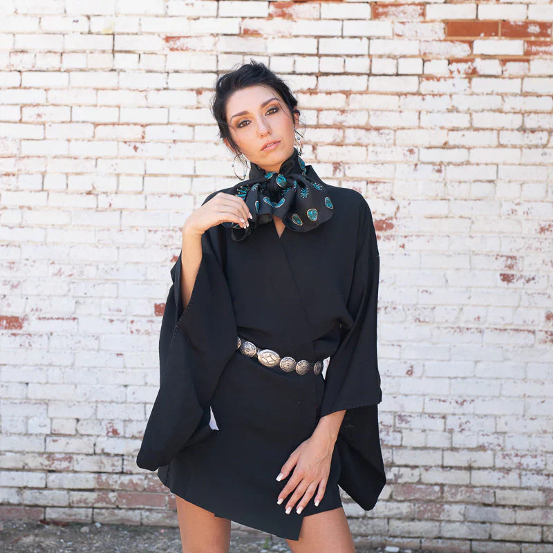 GALLOP BLACK 35X35 SCARF - Image 6