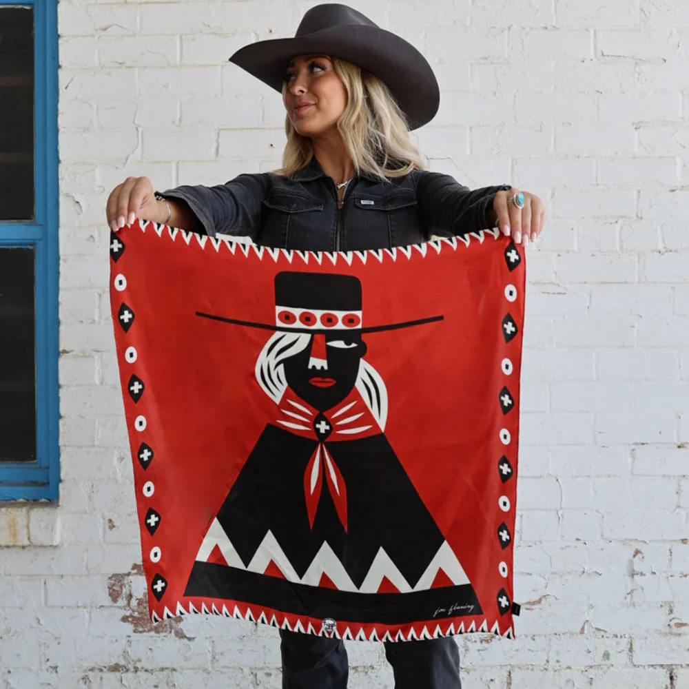 GIRL WIDE BRIM HAT LONG AND TALL SCARF - Image 3