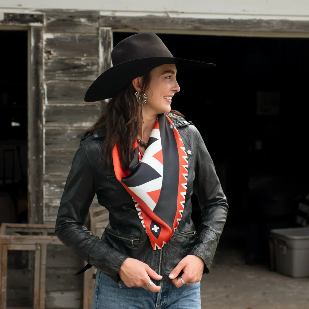 GIRL WIDE BRIM HAT LONG AND TALL SCARF - Image 4