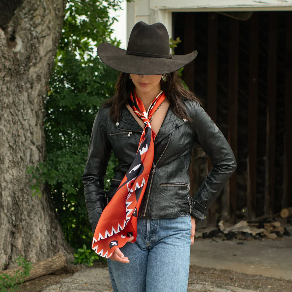 GIRL WIDE BRIM HAT LONG AND TALL SCARF - Image 5