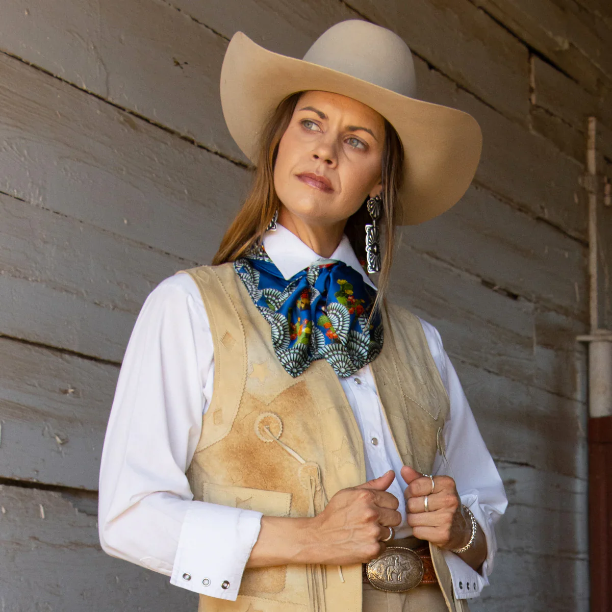 Pecos The Longhorn Shorty 26x26 Scarf - Image 3
