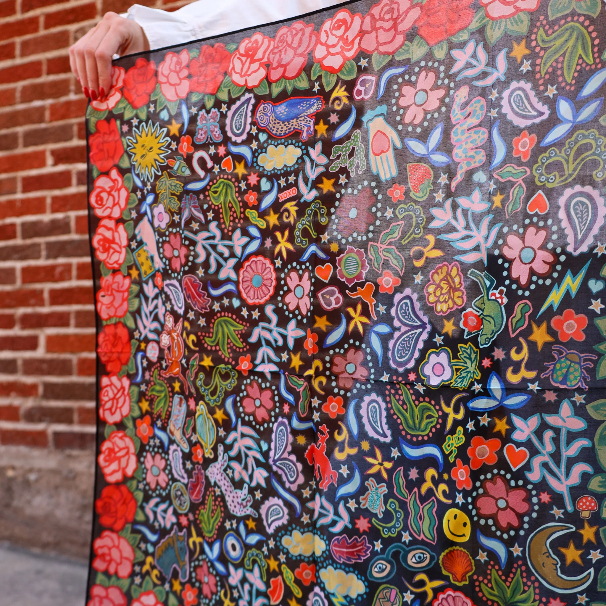 XOXOART ROSE RANCH SHORTY 26" SCARF - Image 3