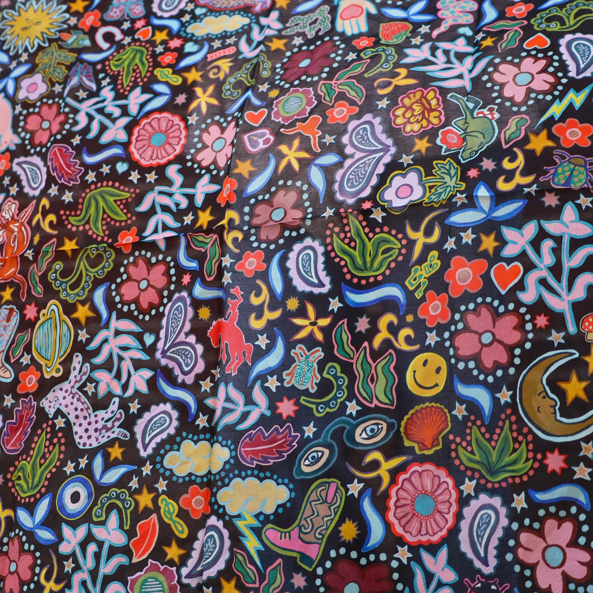 XOXOART ROSE RANCH SHORTY 26" SCARF - Image 4