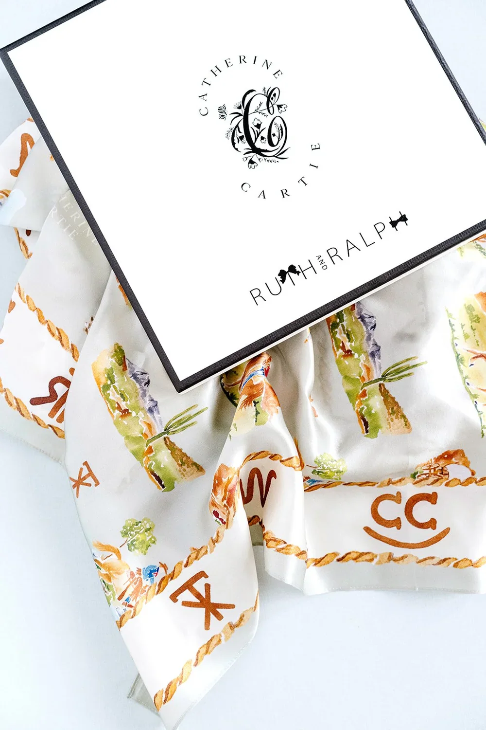 Catherine Cartie Western Toile Scarf - Image 3