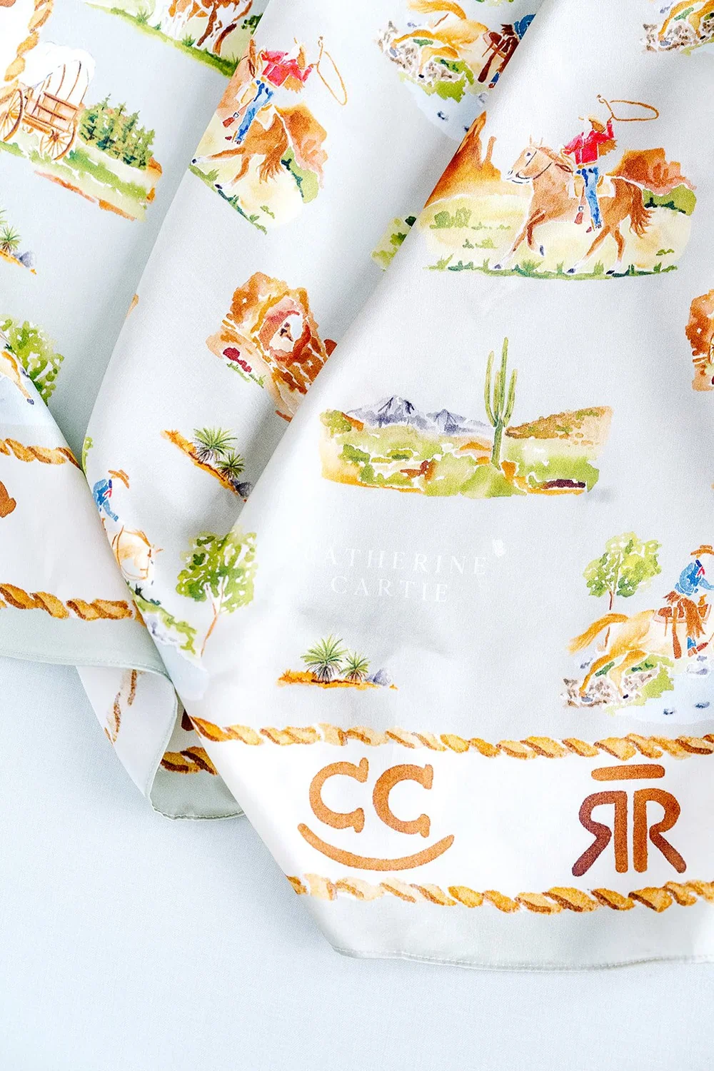 Catherine Cartie Western Toile Scarf - Image 4