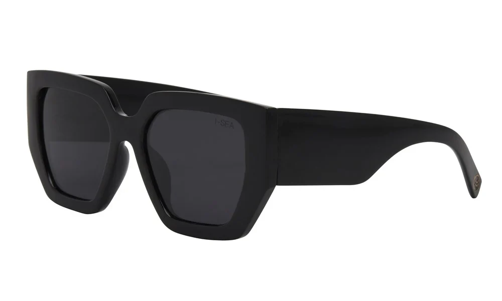 I-SEA OLIVIA BLACK/SMOKE SUNGLASSES - Image 2