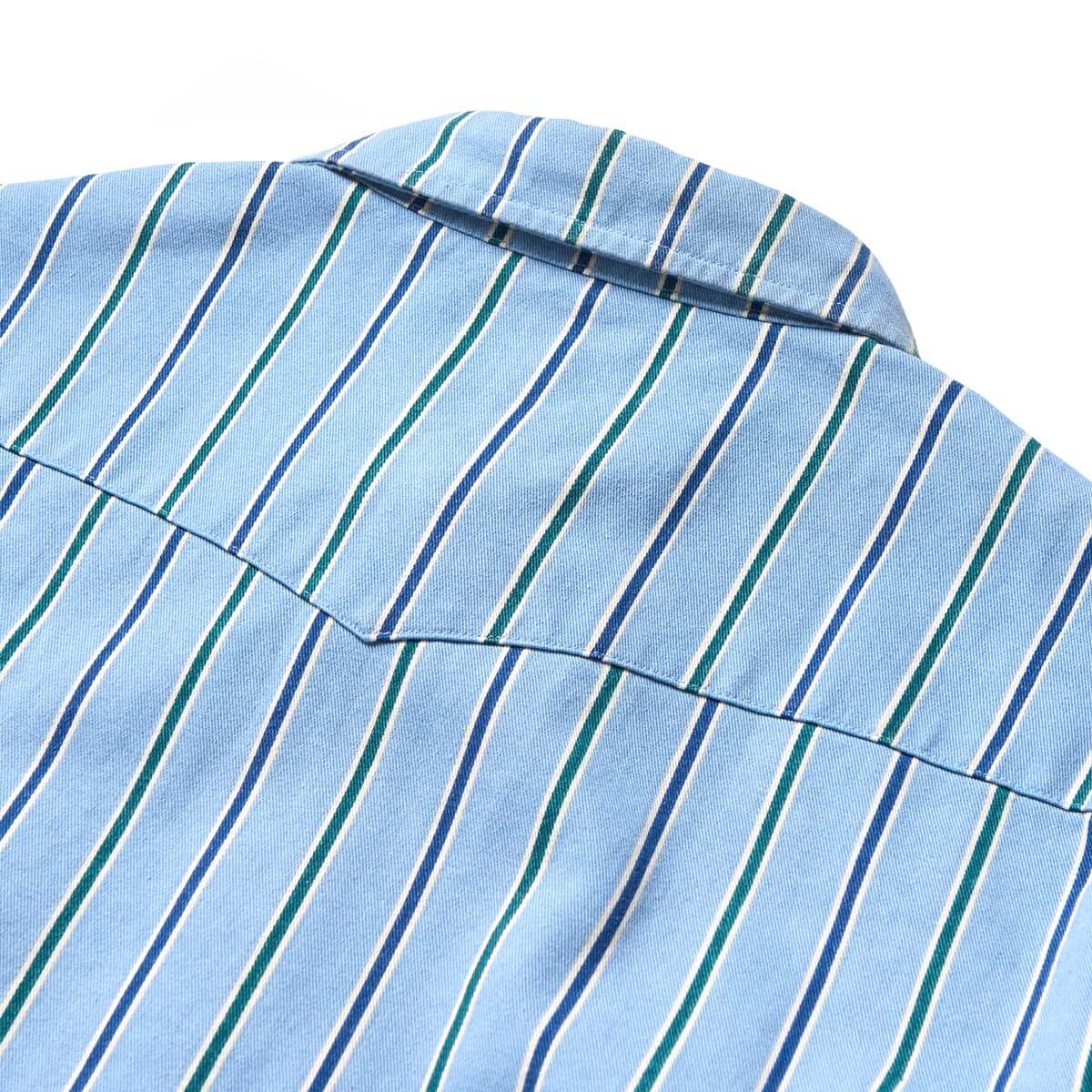 Seager Amarillo L/S Shirt Steel Blue Stripe - Image 6