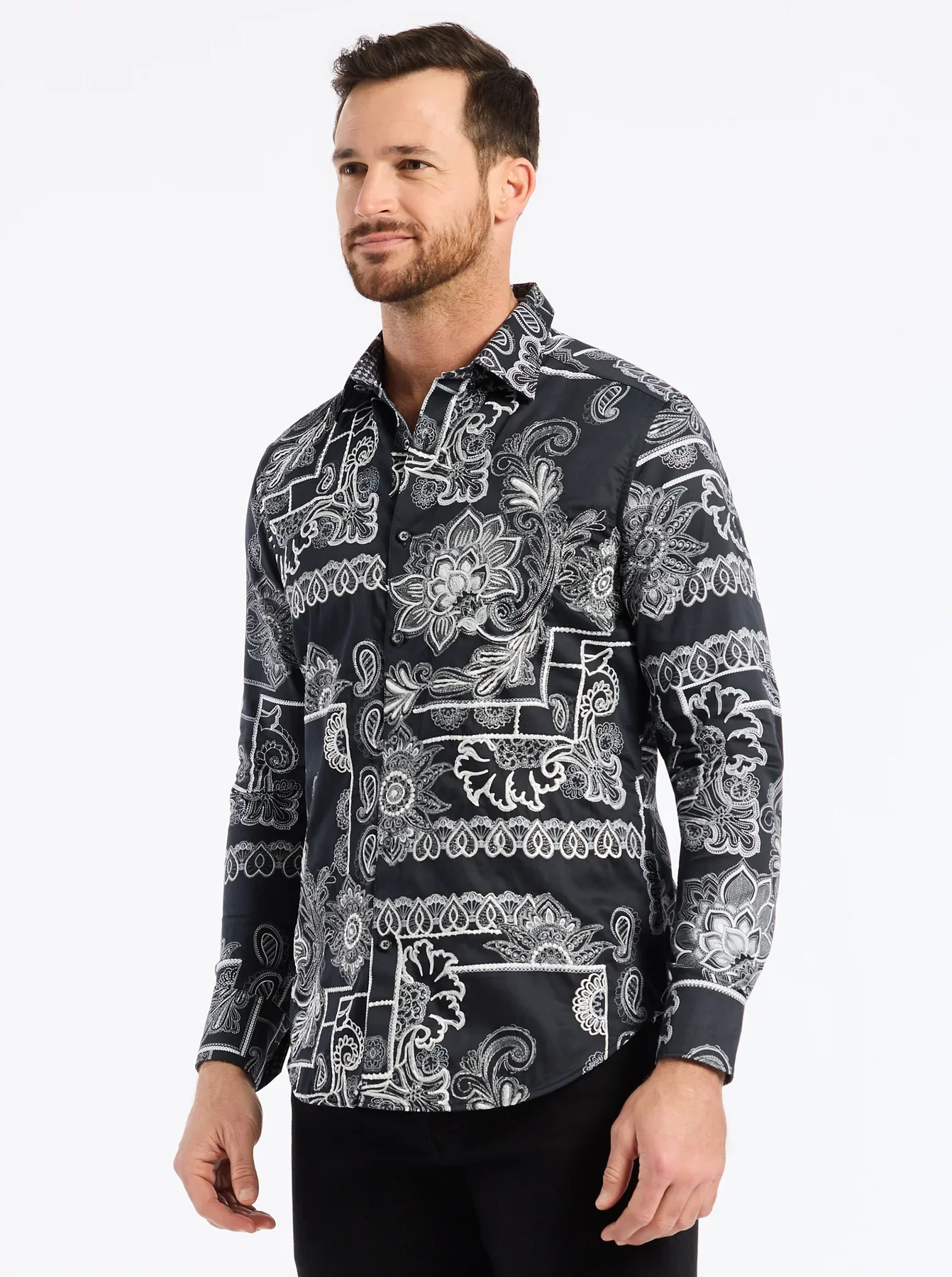 ROBERT GRAHAM ARDEN LONG SLEEVE BUTTON DOWN SHIRT - Image 4