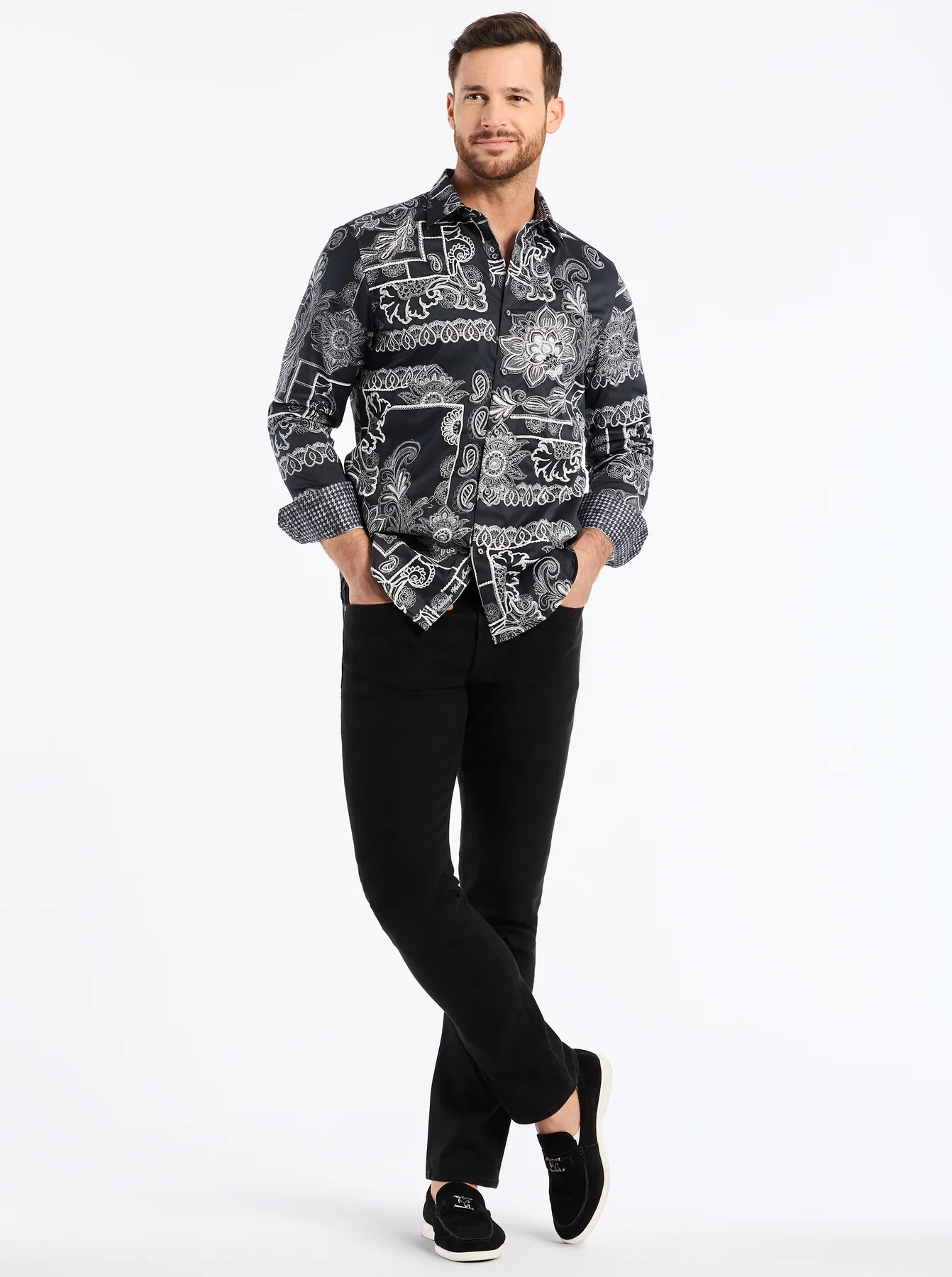ROBERT GRAHAM ARDEN LONG SLEEVE BUTTON DOWN SHIRT - Image 7