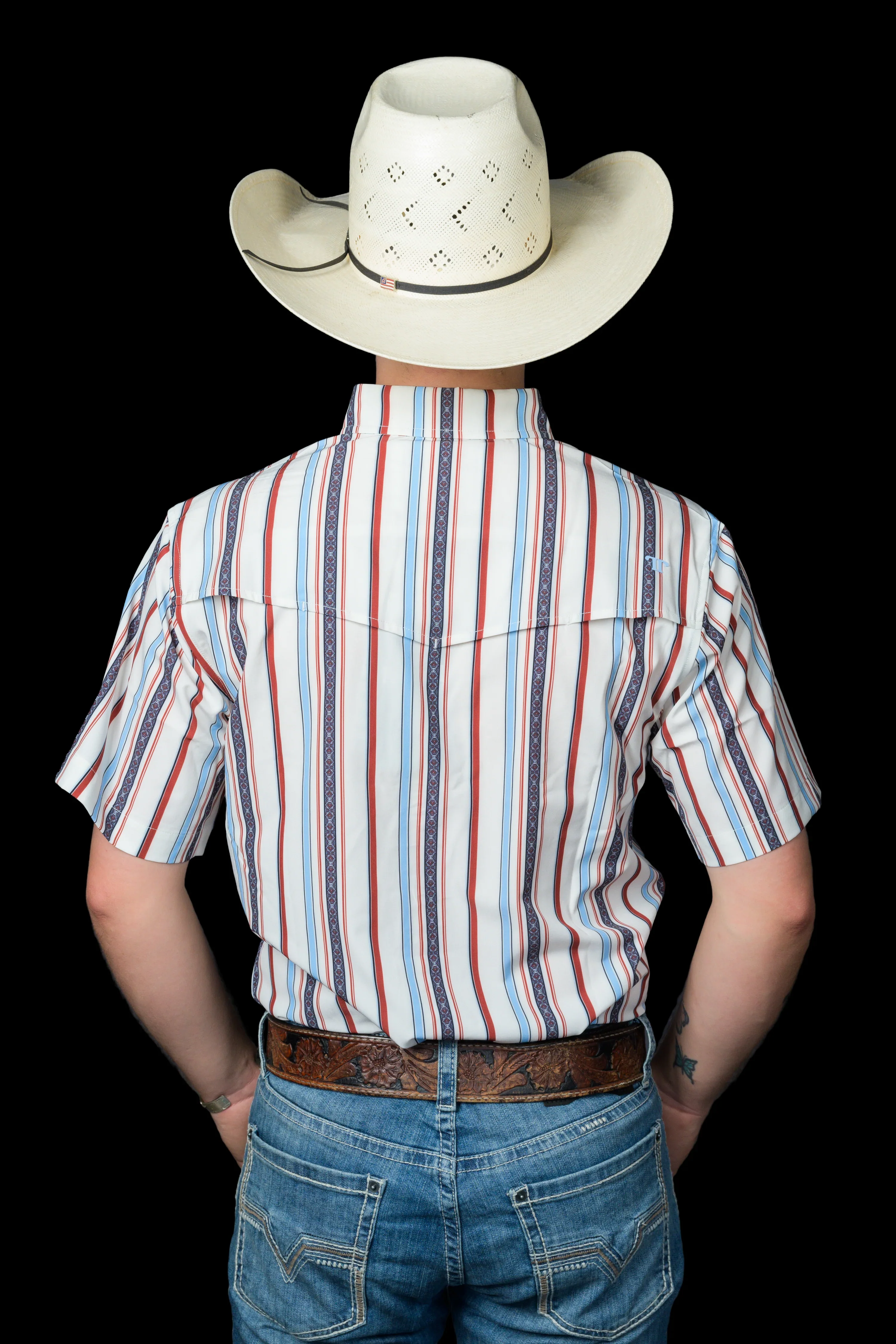 Ferrell The Brooks in White - Short Sleeve Snap - Image 3