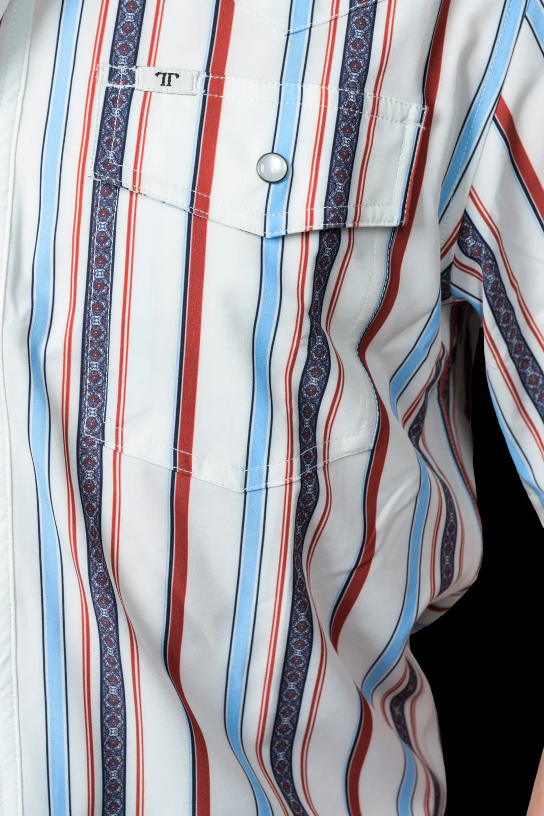Ferrell The Brooks in White - Short Sleeve Snap - Image 4