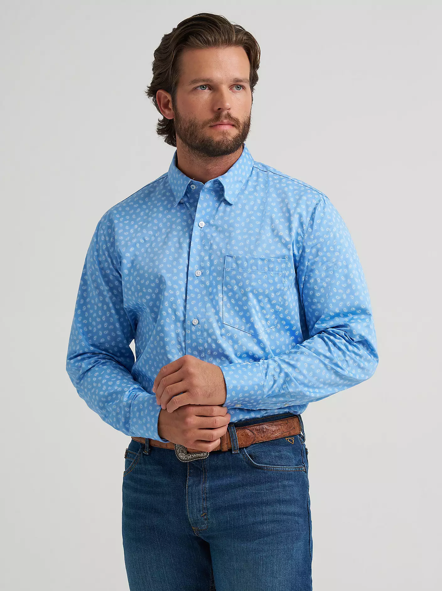 Wrangler Cody Johnson One Pocket Button Down Shirt