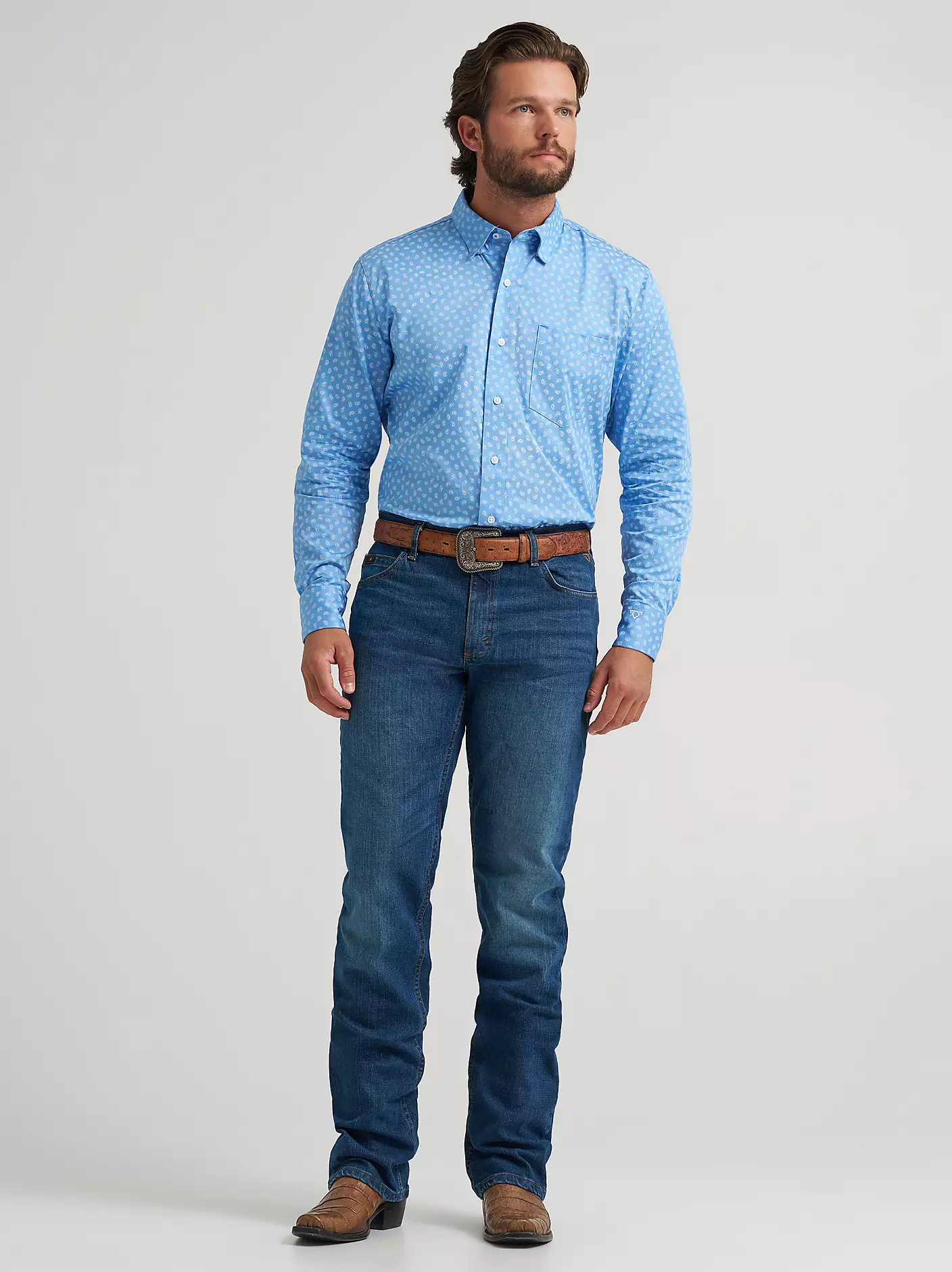 Wrangler Cody Johnson One Pocket Button Down Shirt - Image 2
