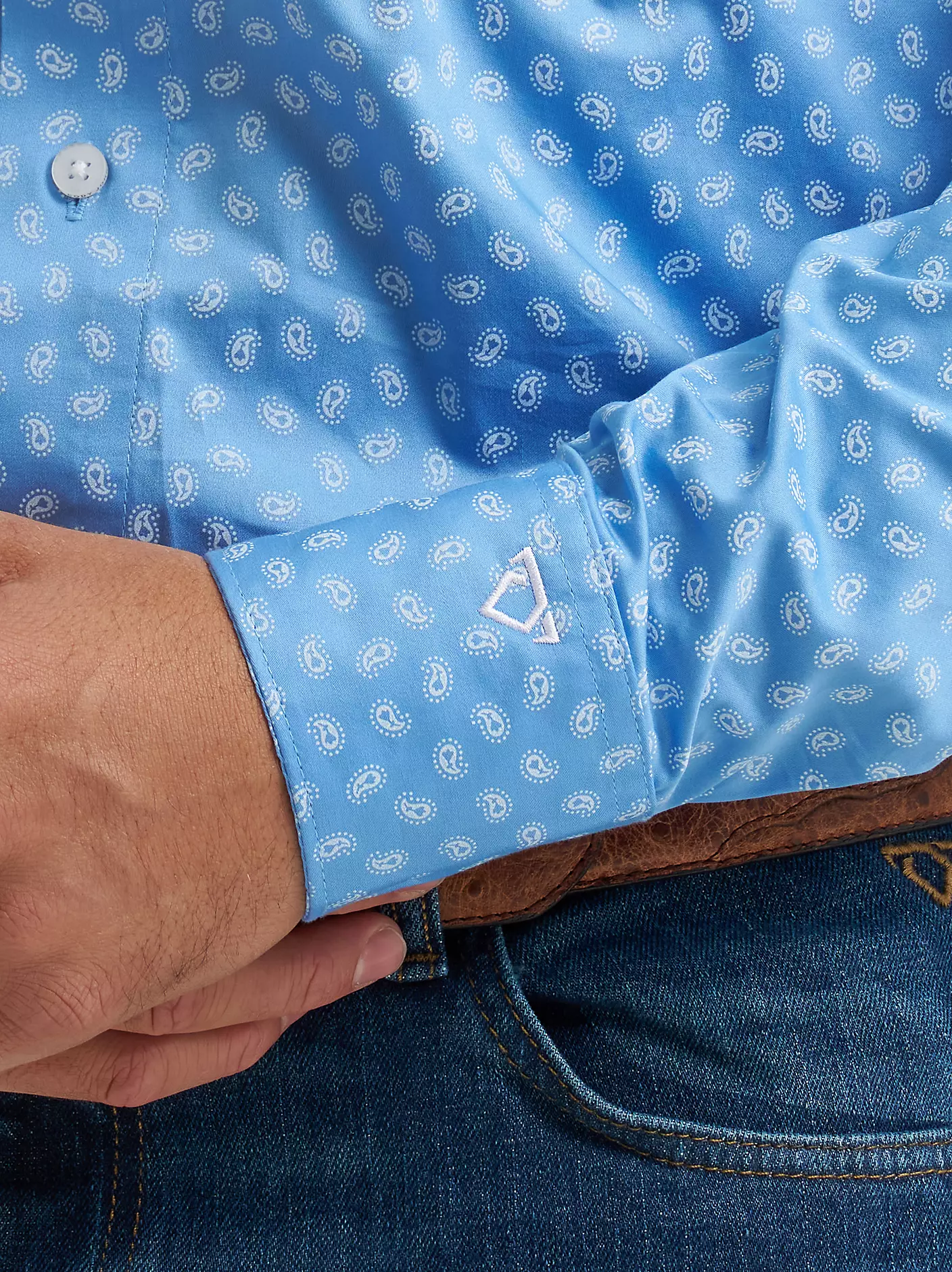 Wrangler Cody Johnson One Pocket Button Down Shirt - Image 5