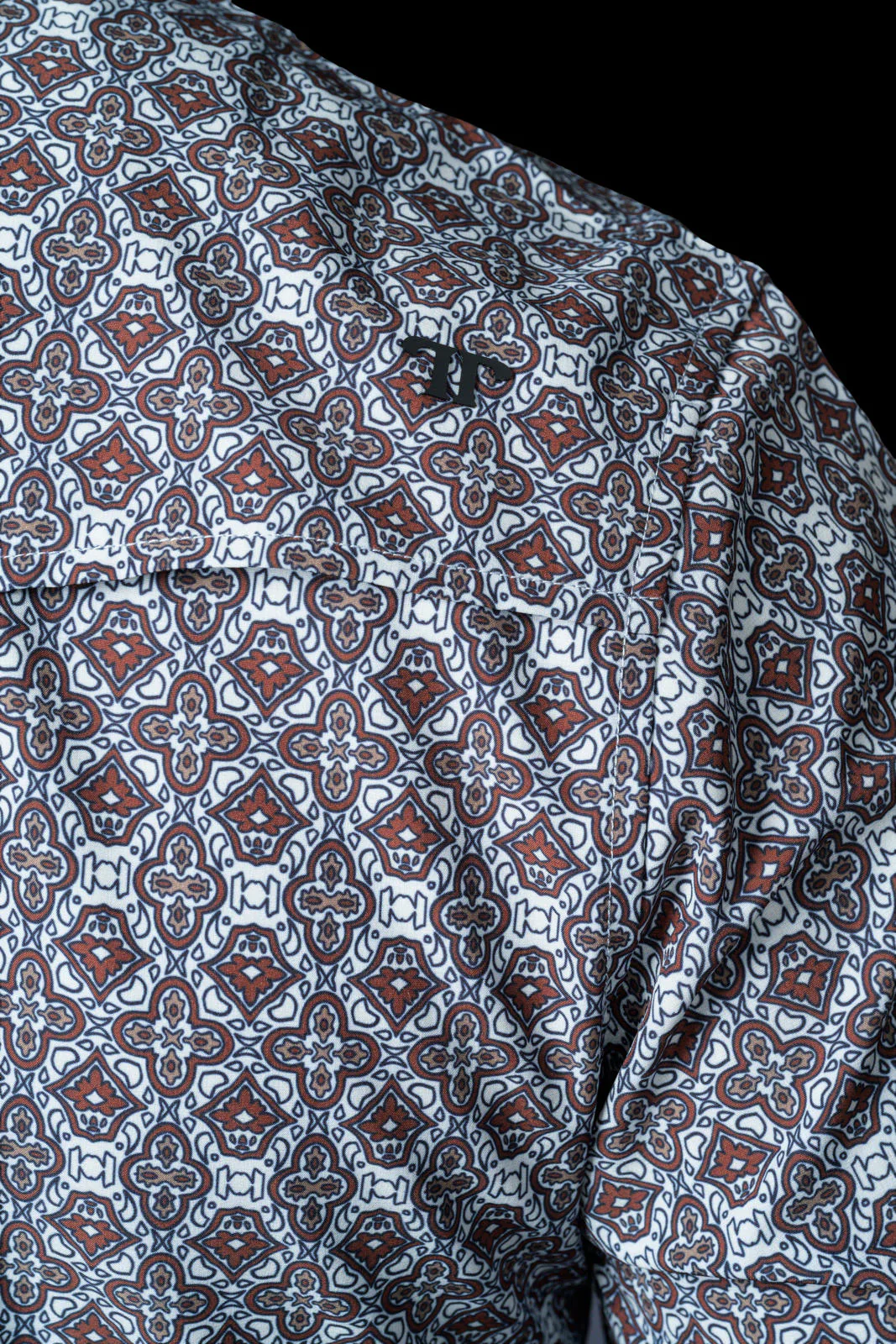 Ferrell The Connor in Brown - Long Sleeve Snap Shirt - Image 4