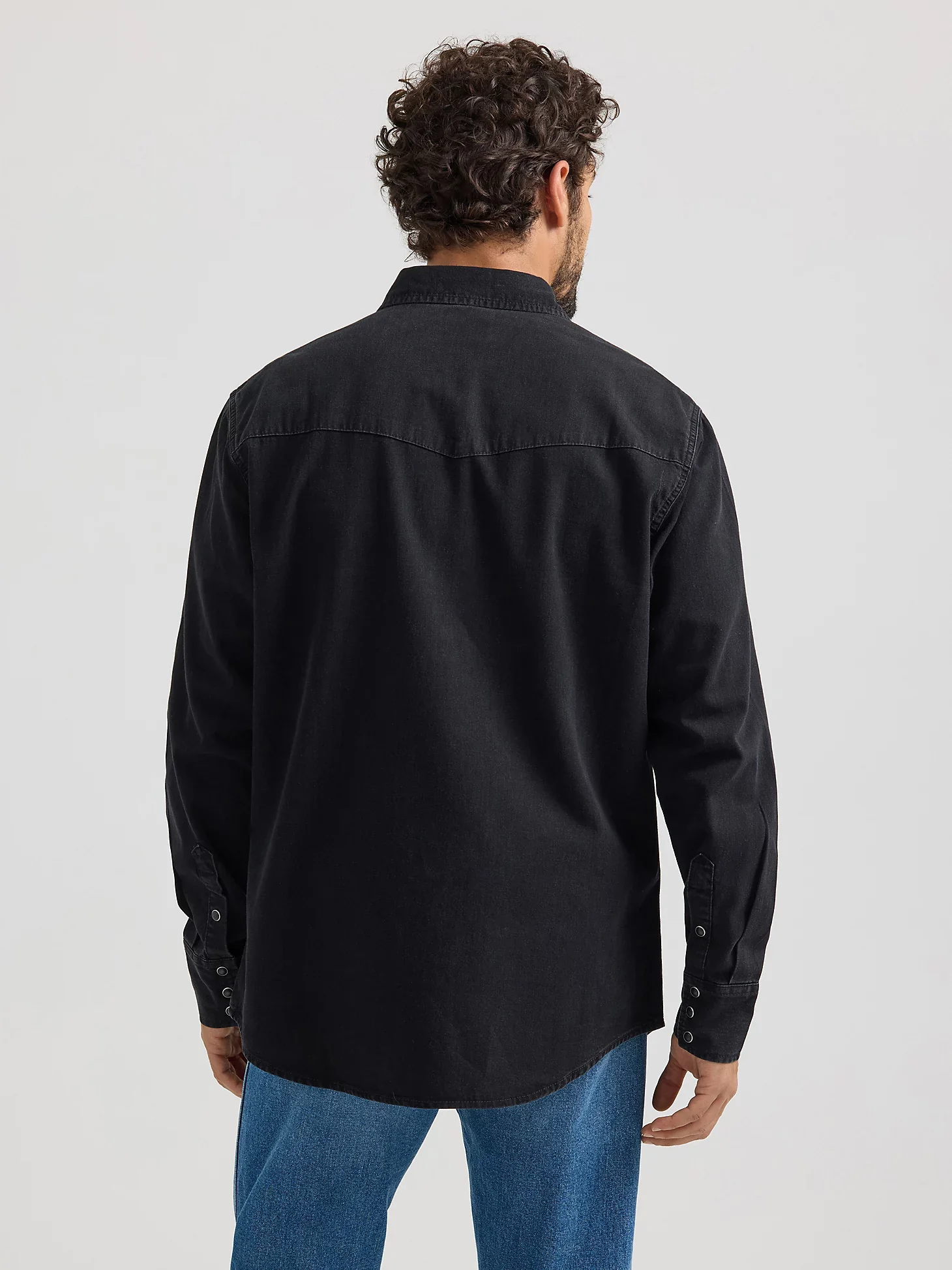 Wrangler® Classic Denim Western Snap Shirt - Image 3