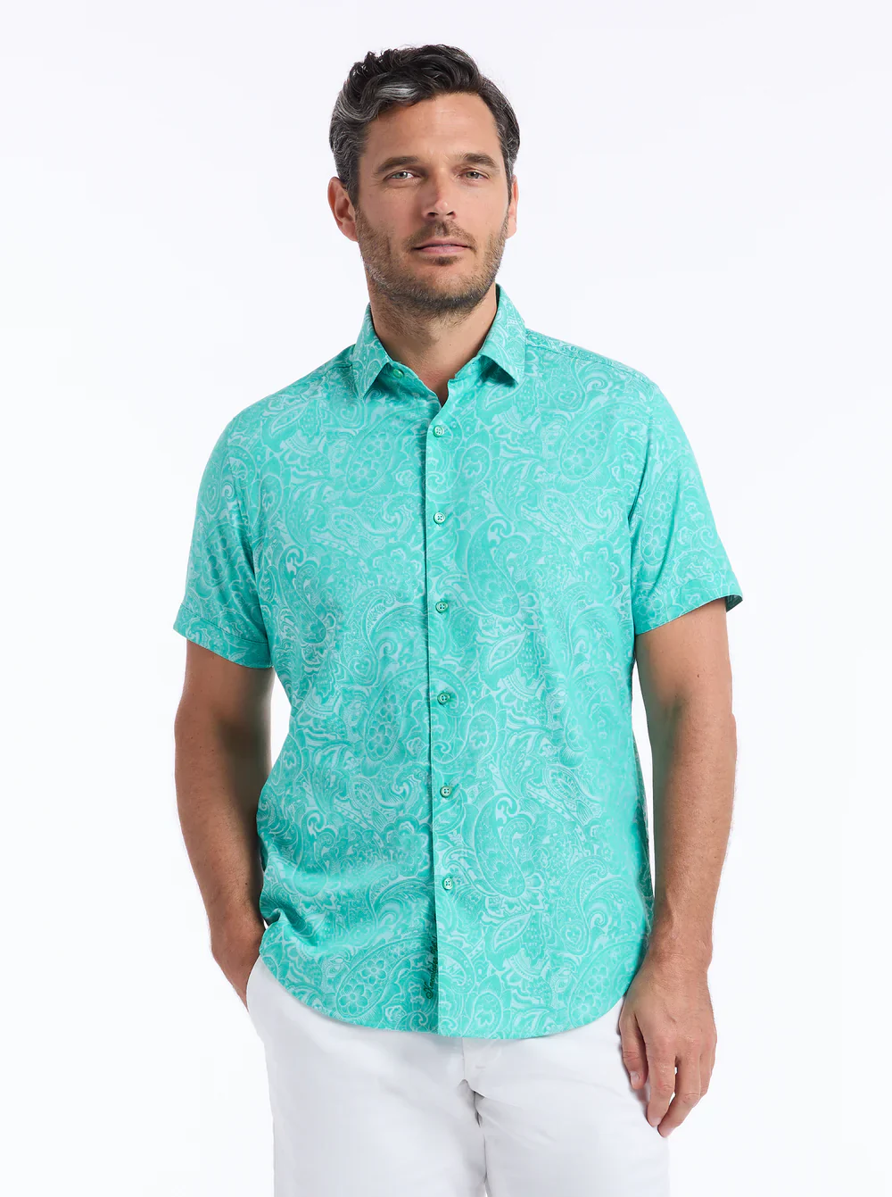 HUDSON SHORT SLEEVE BUTTON DOWN SHIRT - Image 6