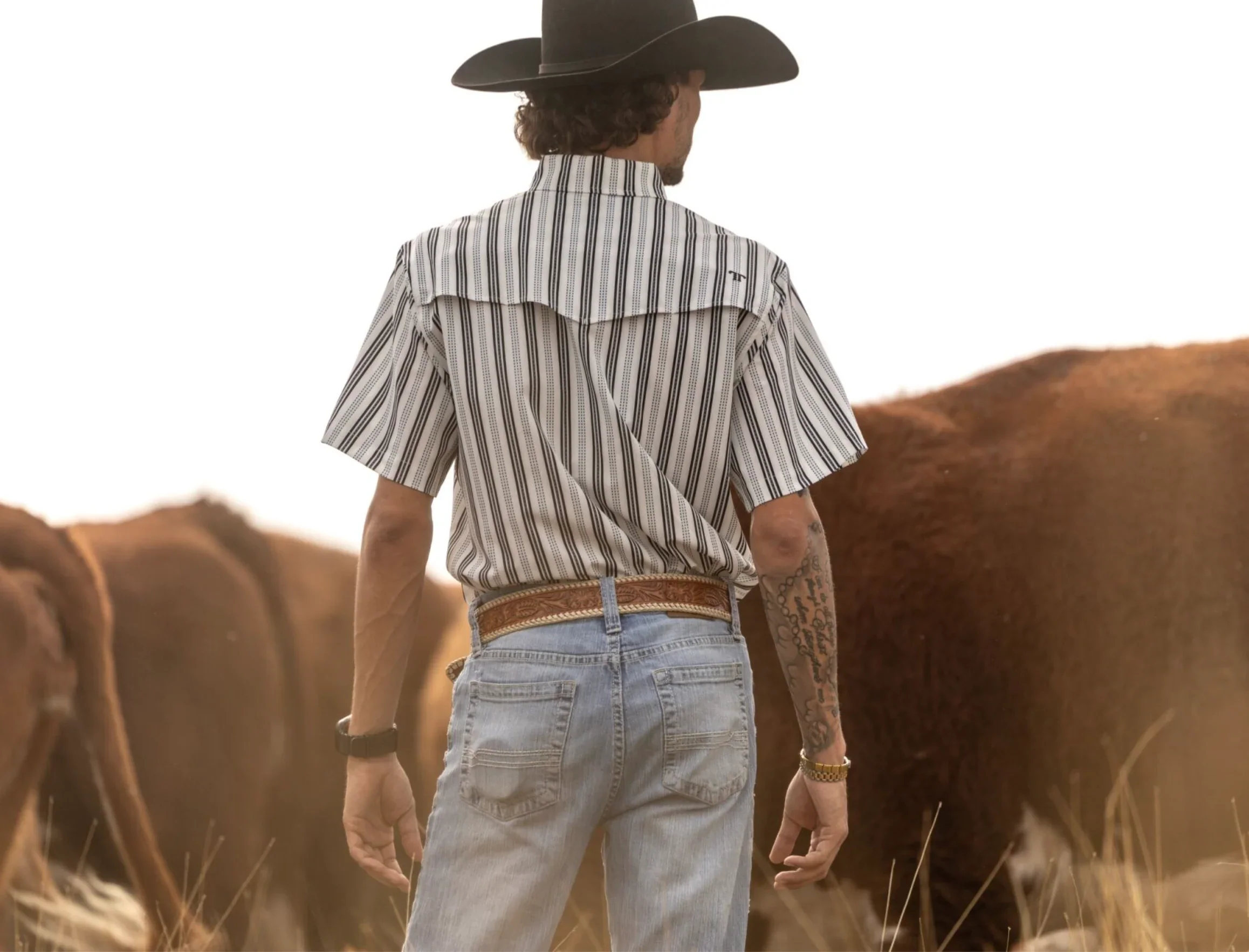 Ferrell The Jake in White - Short Sleeve Snap - Image 5