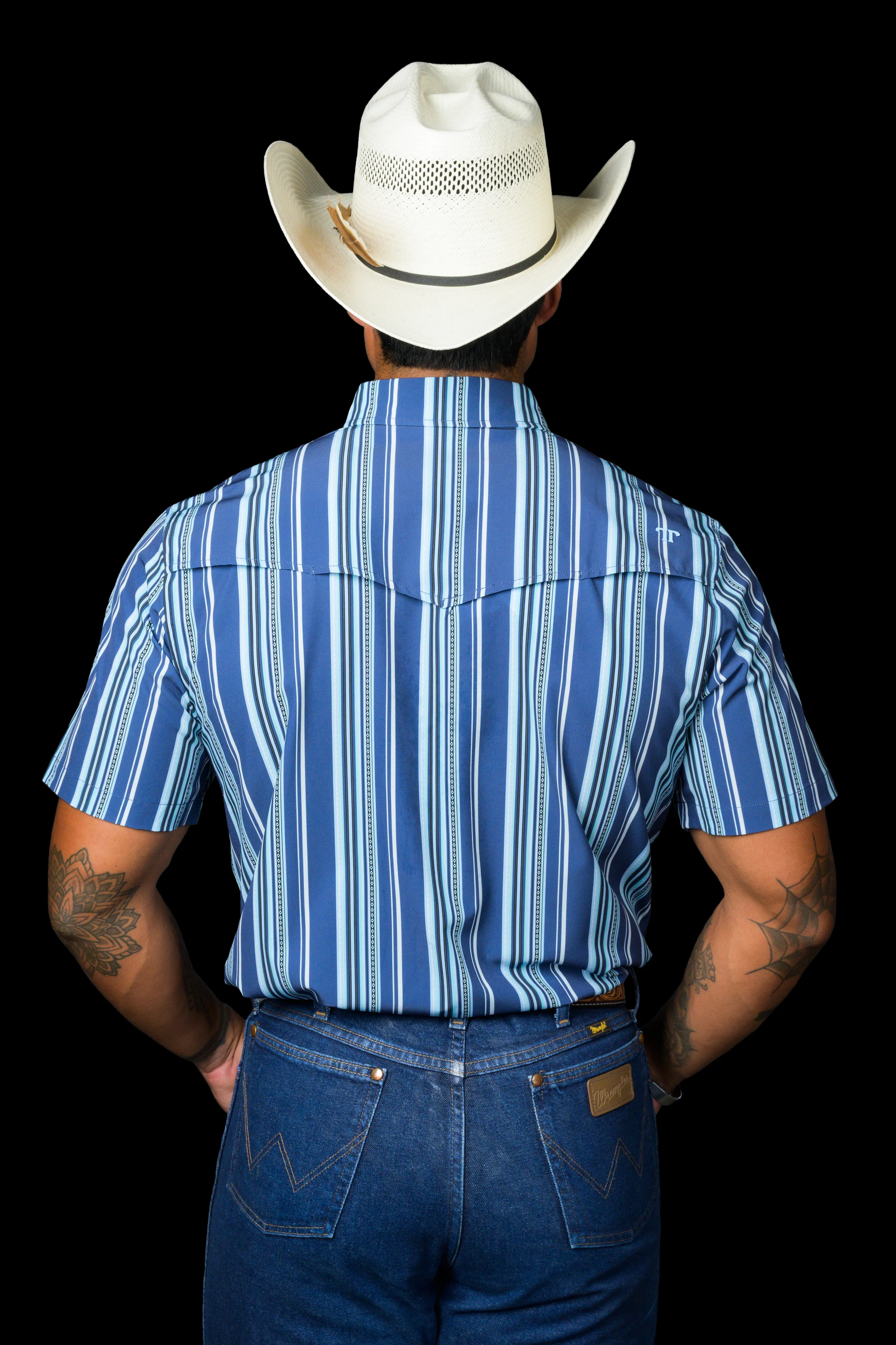 Ferrell The James in Blue - Short Sleeve Snap - Image 2