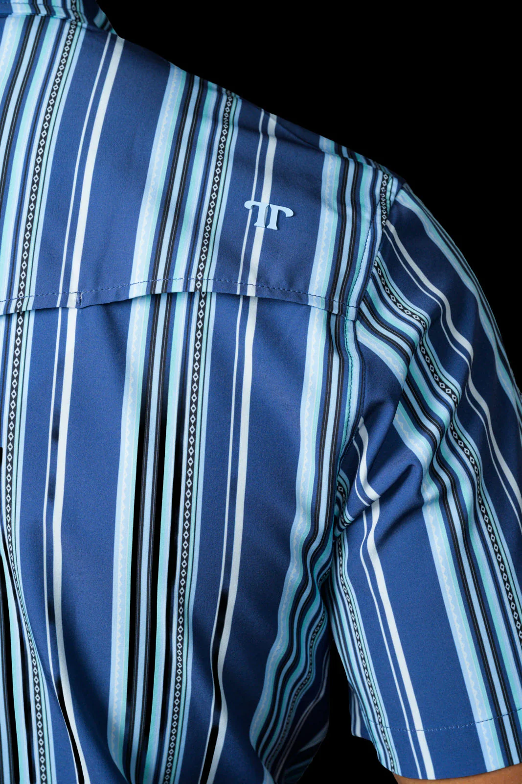 Ferrell The James in Blue - Short Sleeve Snap - Image 4