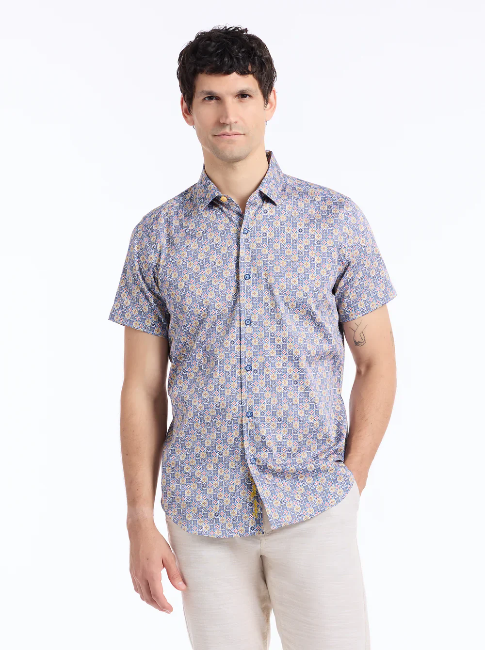 KINLOCH SHORT SLEEVE BUTTON DOWN SHIRT