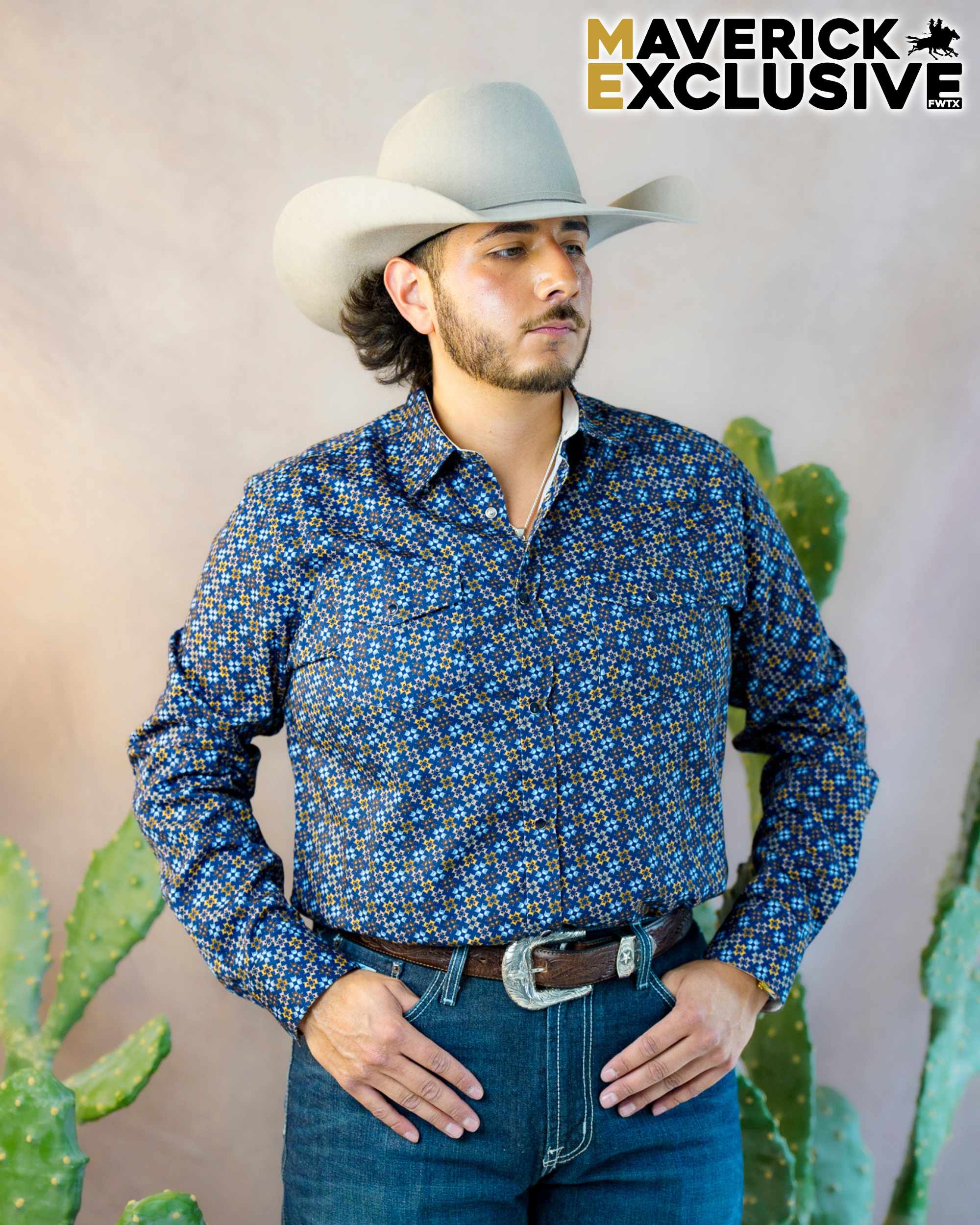 Maverick Exclusive Long Sleeve Pearl Snap Shirt