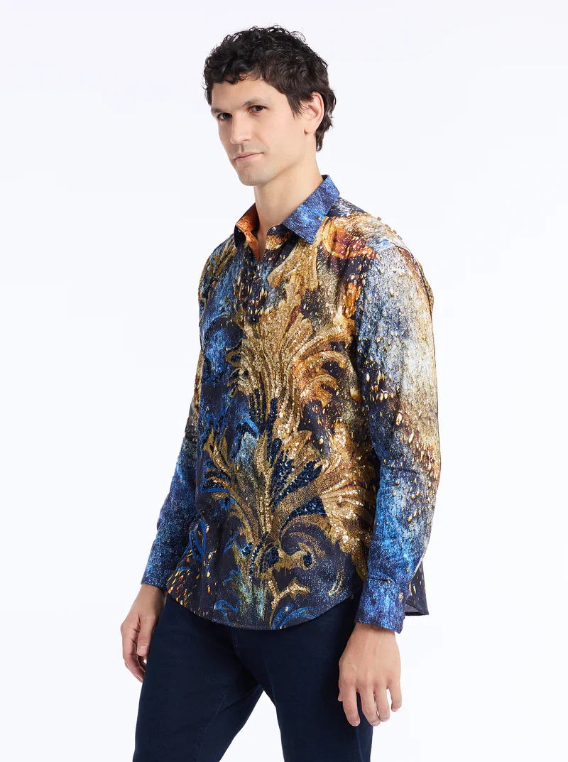 ROBERT GRAHAM LIMITED EDITION FLEUR DE MARE LONG SLEEVE BUTTON DOWN SHIRT - Image 11