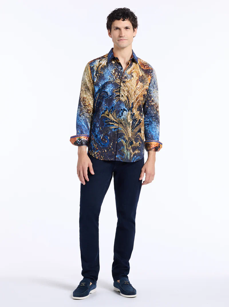 ROBERT GRAHAM LIMITED EDITION FLEUR DE MARE LONG SLEEVE BUTTON DOWN SHIRT - Image 12