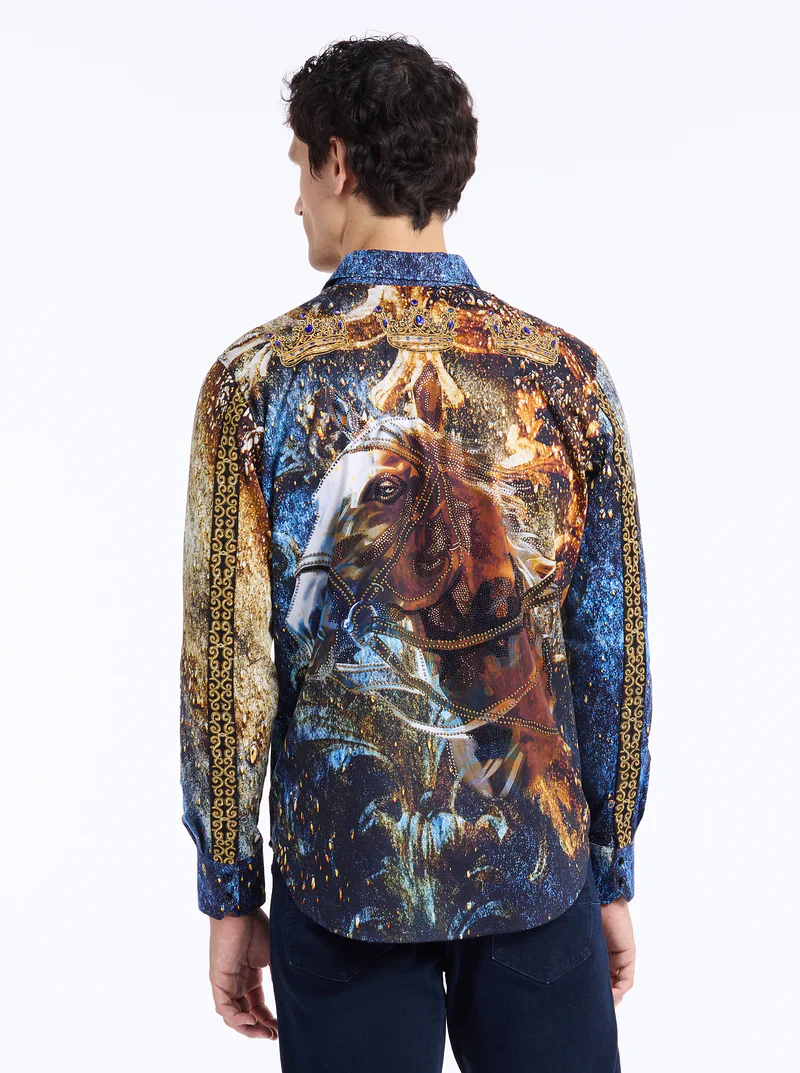 ROBERT GRAHAM LIMITED EDITION FLEUR DE MARE LONG SLEEVE BUTTON DOWN SHIRT - Image 3