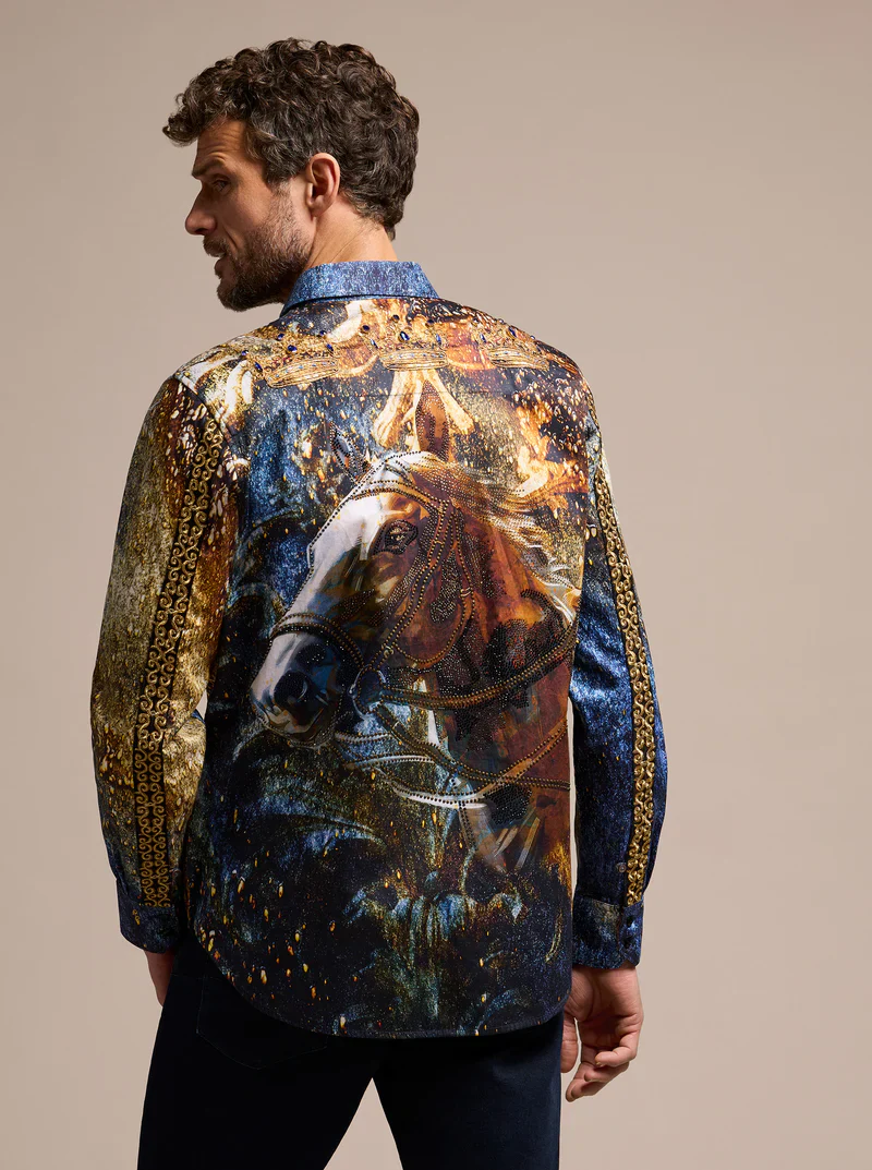 ROBERT GRAHAM LIMITED EDITION FLEUR DE MARE LONG SLEEVE BUTTON DOWN SHIRT - Image 4