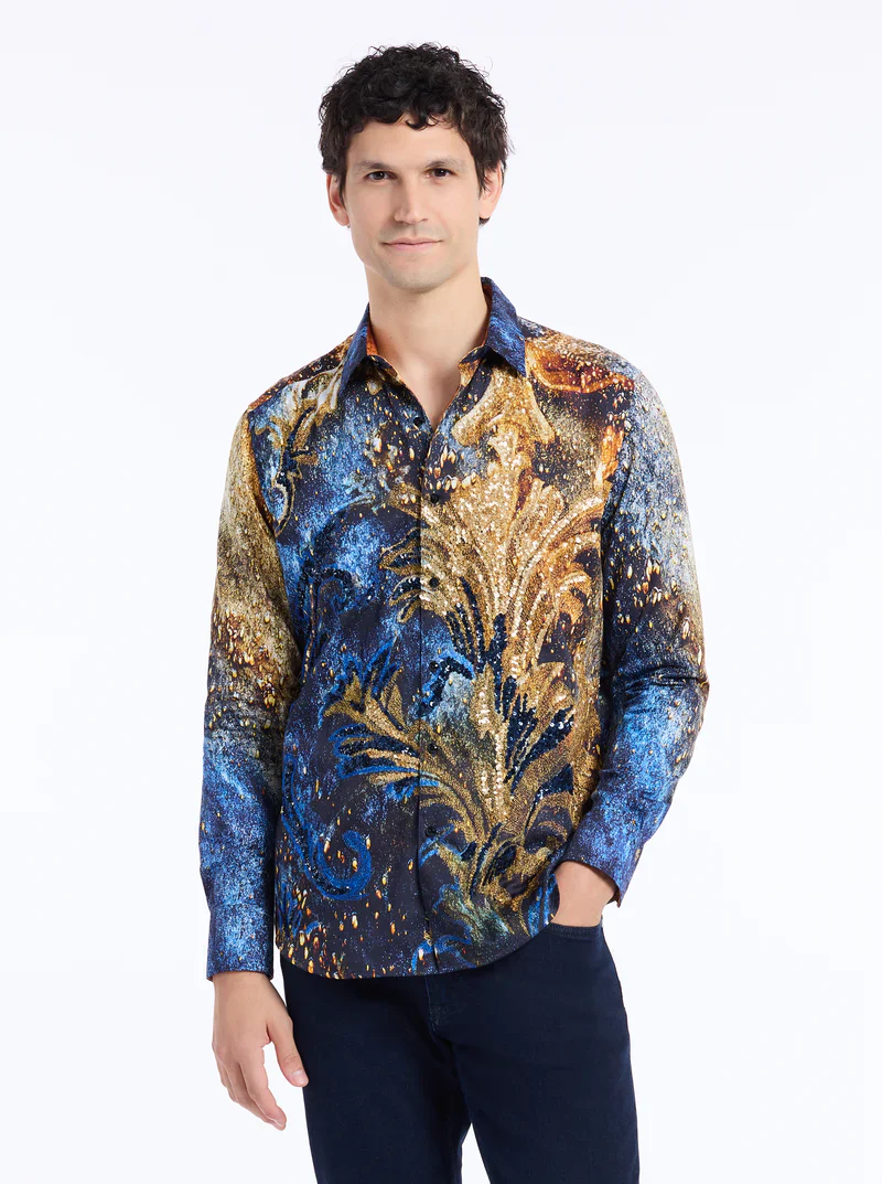 ROBERT GRAHAM LIMITED EDITION FLEUR DE MARE LONG SLEEVE BUTTON DOWN SHIRT - Image 5