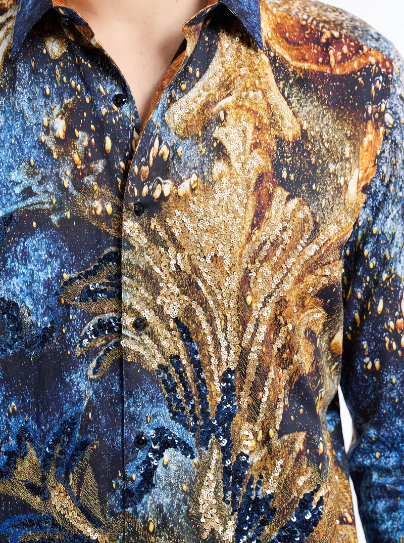 ROBERT GRAHAM LIMITED EDITION FLEUR DE MARE LONG SLEEVE BUTTON DOWN SHIRT - Image 8