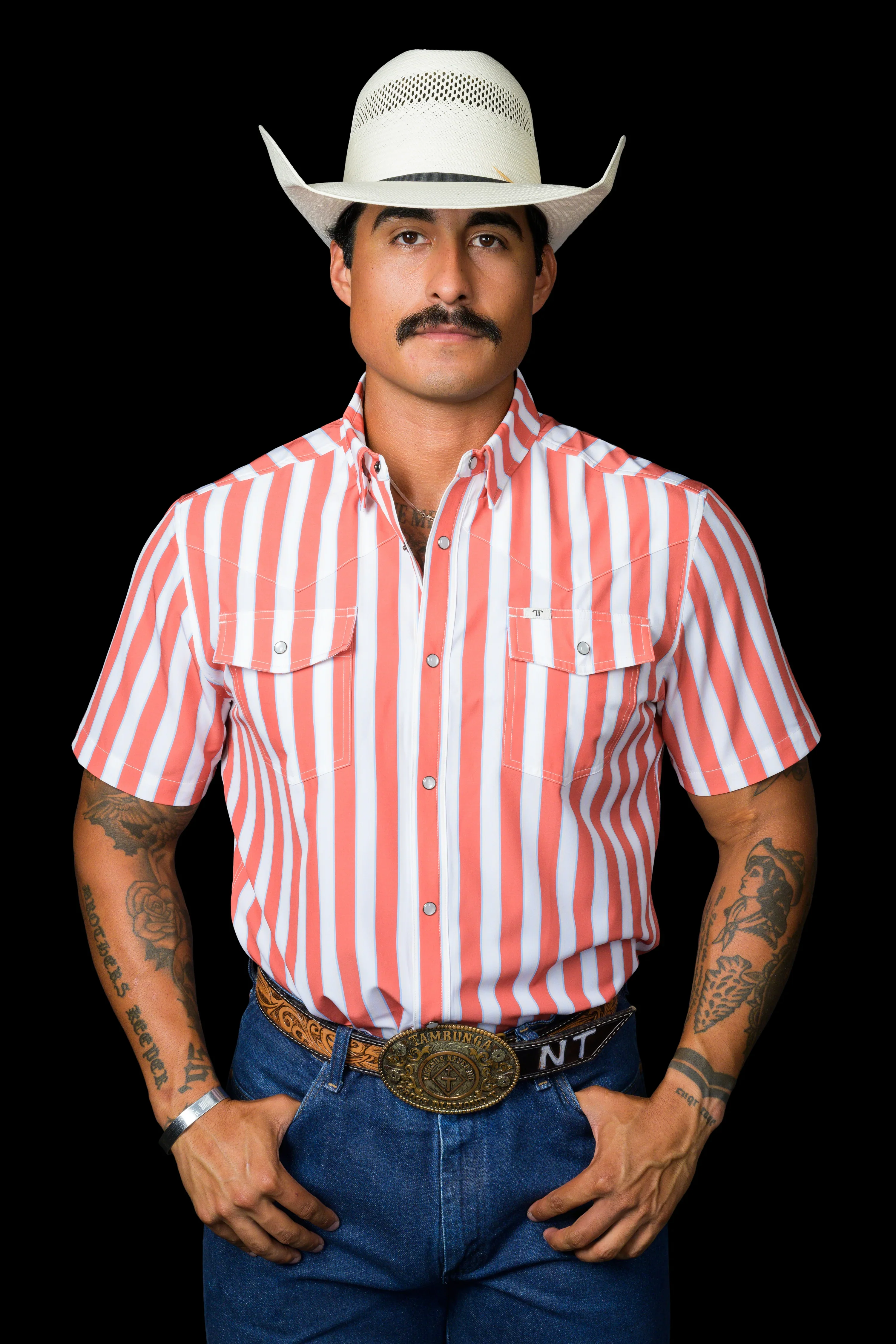Ferrell The Liam in Salmon - Short Sleeve Snap