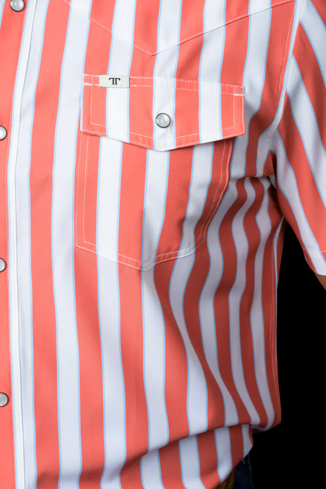 Ferrell The Liam in Salmon - Short Sleeve Snap - Image 3